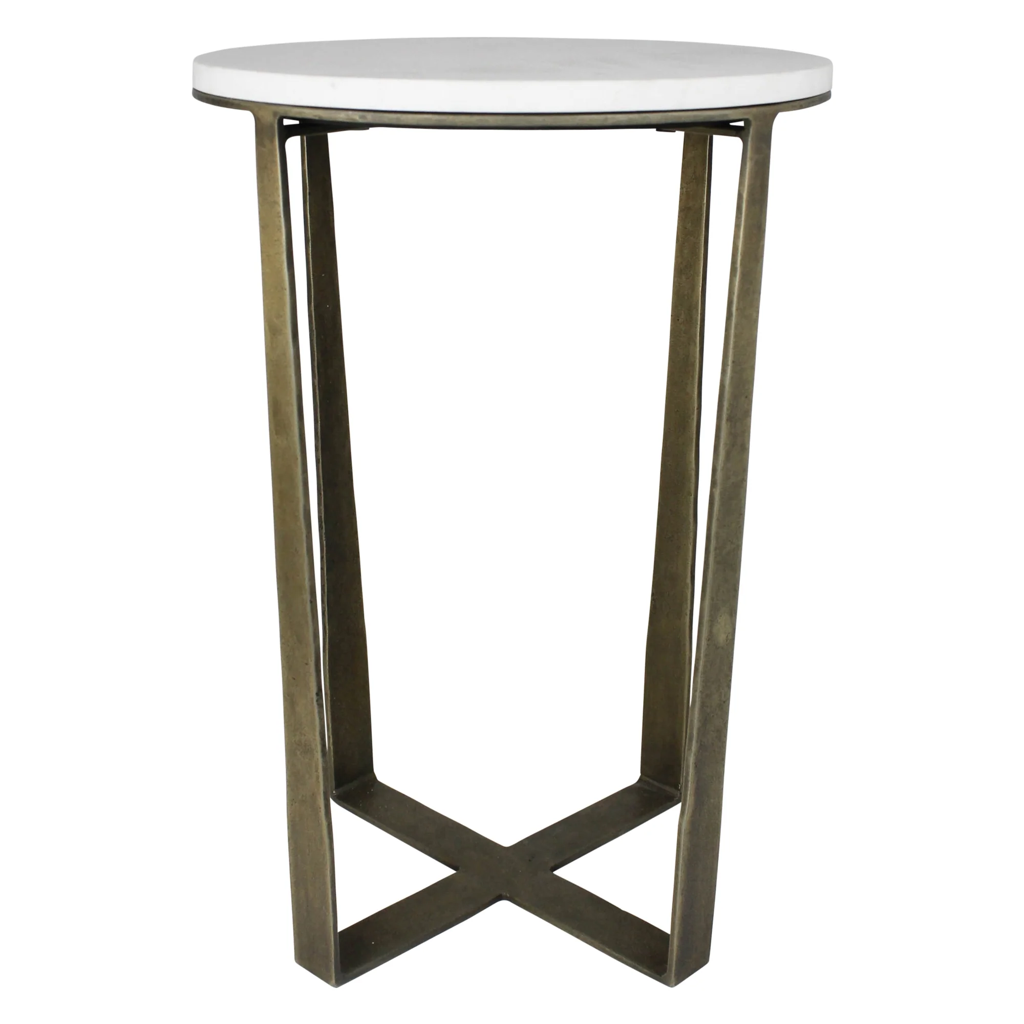 Shelton Side Tables, Brass & Marble - Set of 2 By HomArt - Image 8