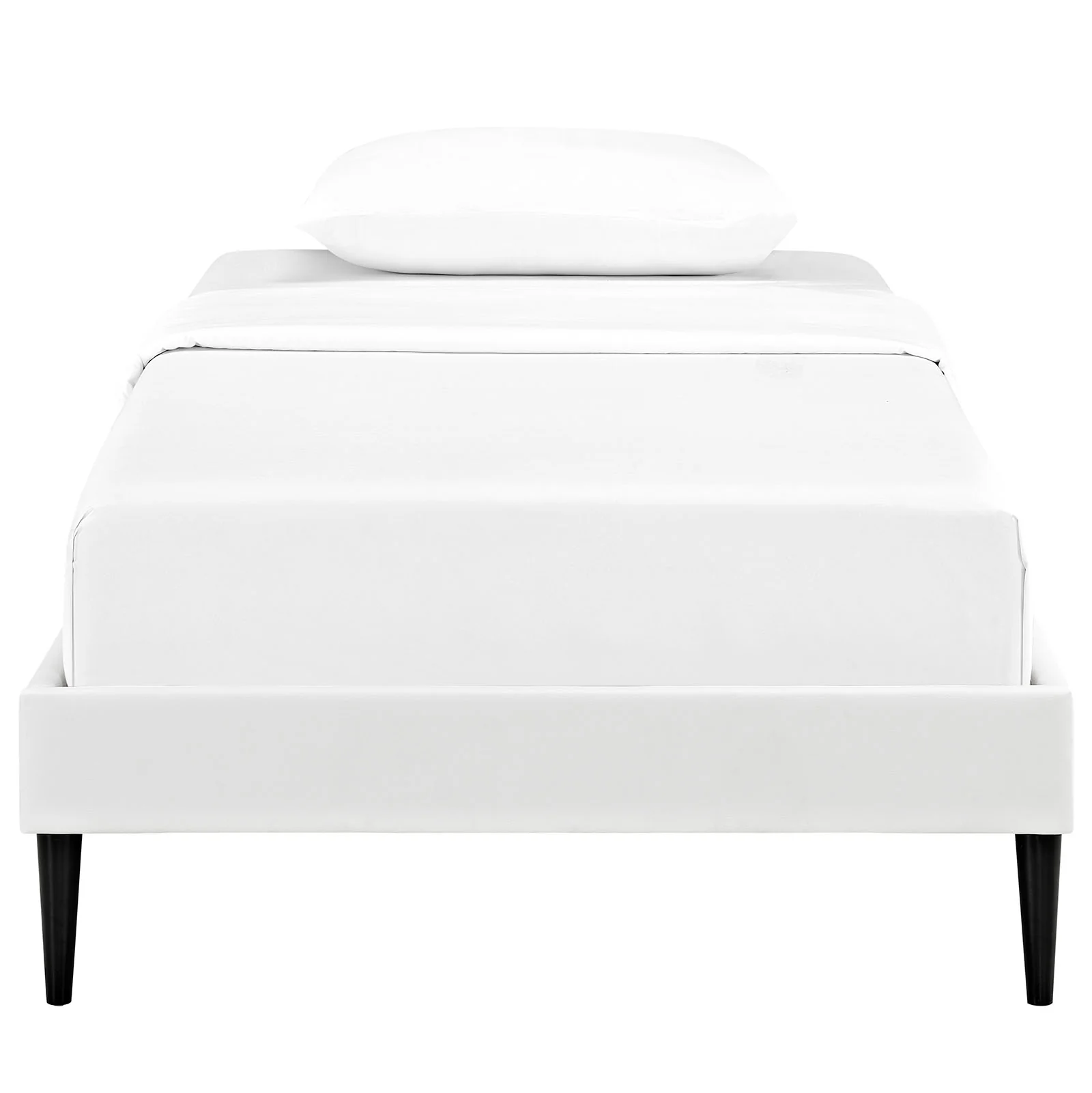 Sherry Twin Vinyl Bed Frame with Round Tapered Legs By Modway - MOD-5581 - Image 5