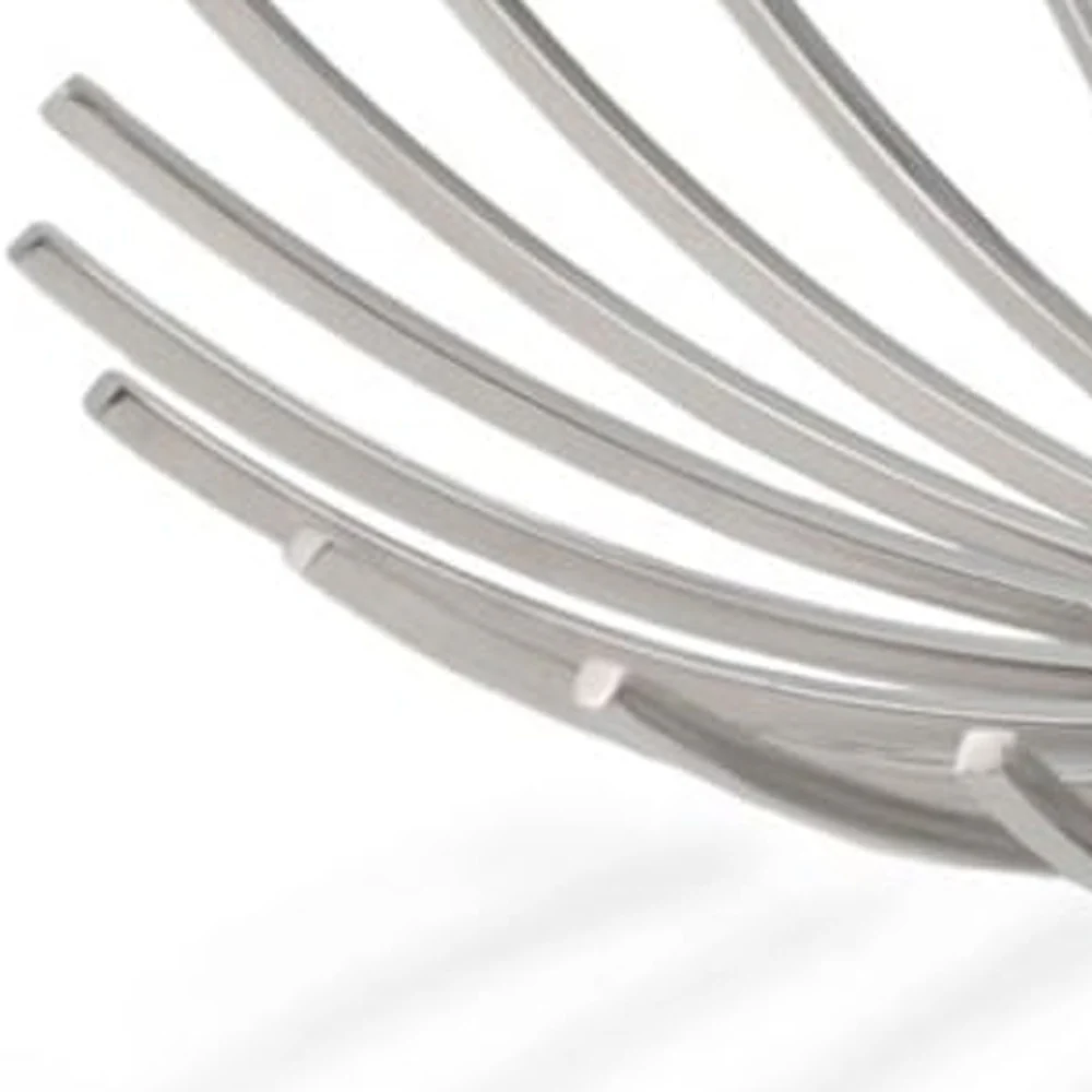 Shiny Silver Open Spike Centerpiece Bowl By Homeroots - Image 5