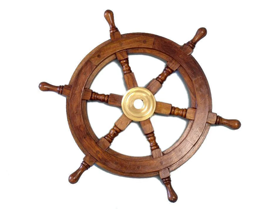 Ship Wheel By Homeroots - 364329 - Image 3