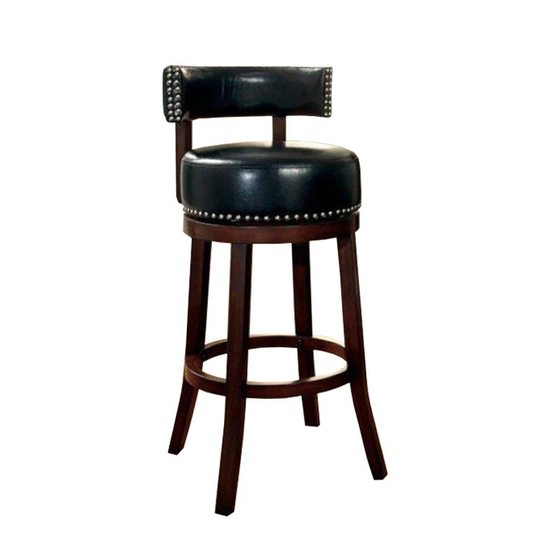 Shirley Contemporary 24" Barstool, Black Finish, Set Of 2 By Benzara - Image 2