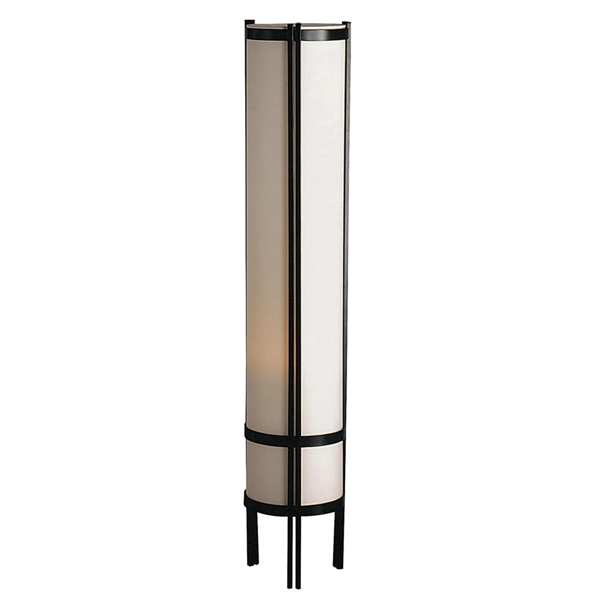 Shoji Inspired Linen and Wood Floor Lamp By Homeroots - Image 2