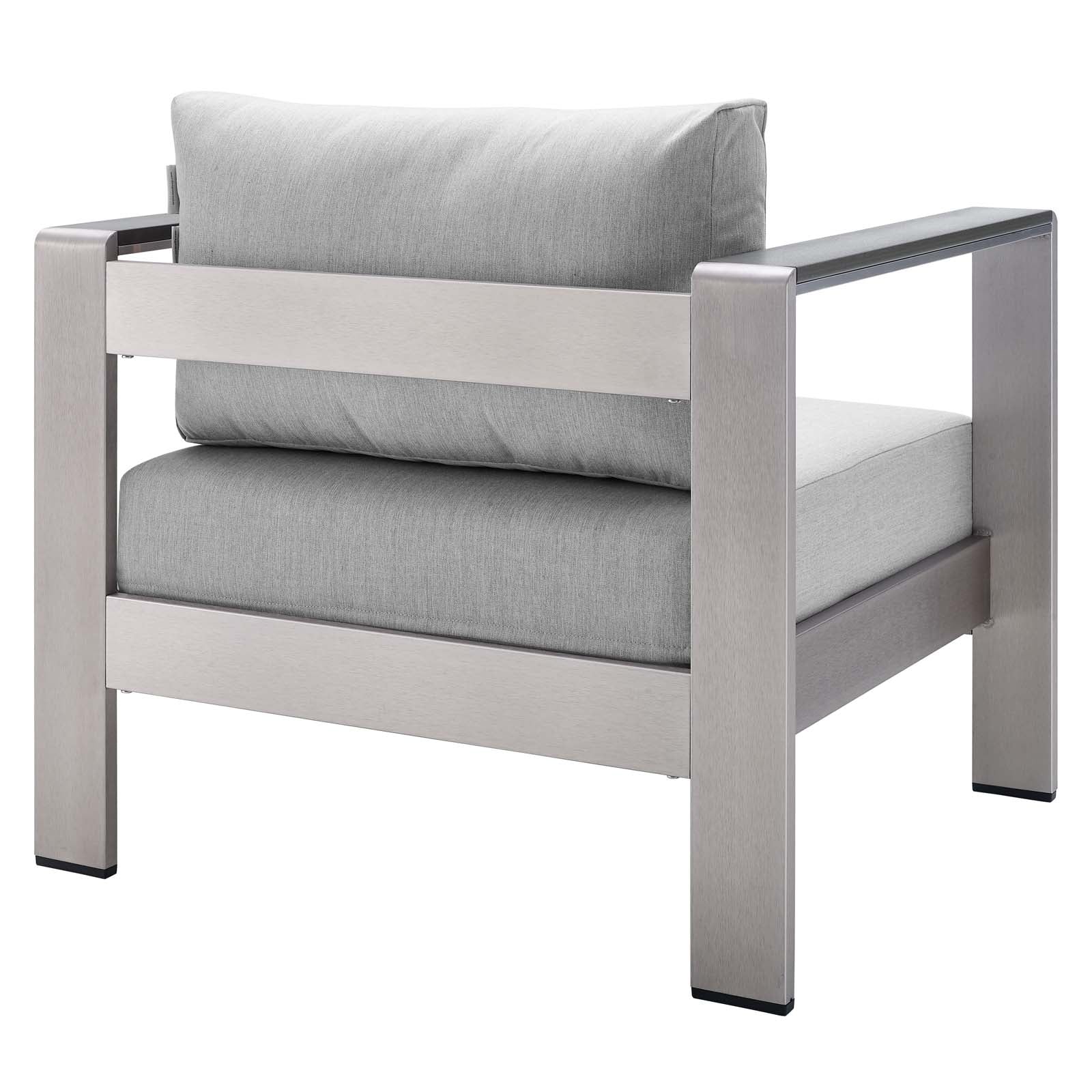 Shore Sunbrella® Fabric Outdoor Patio Aluminum 4 Piece Set By Modway - EEI-4316 - Image 10