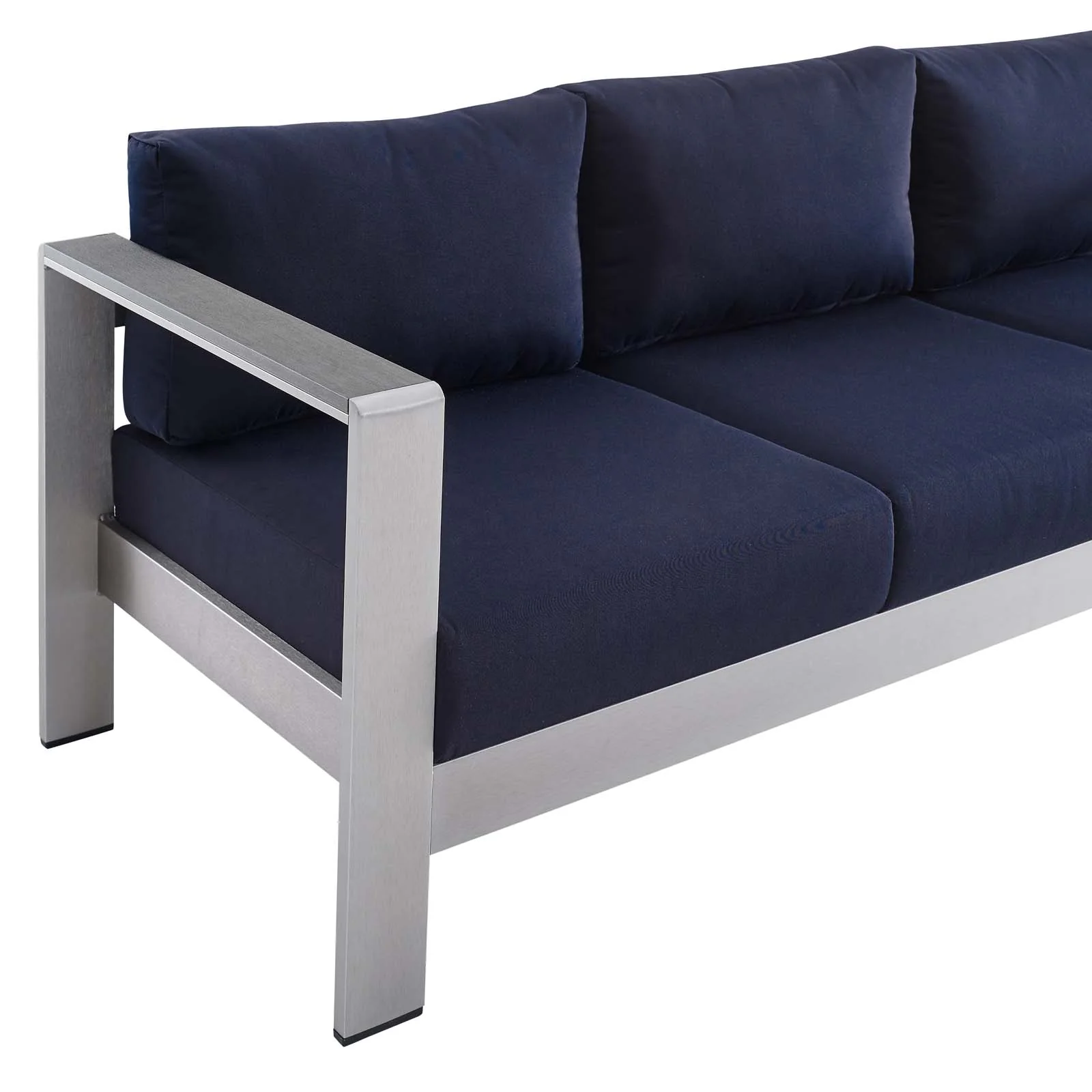 Shore Sunbrella® Fabric Outdoor Patio Aluminum 4 Piece Set By Modway - EEI-4316 - Image 17