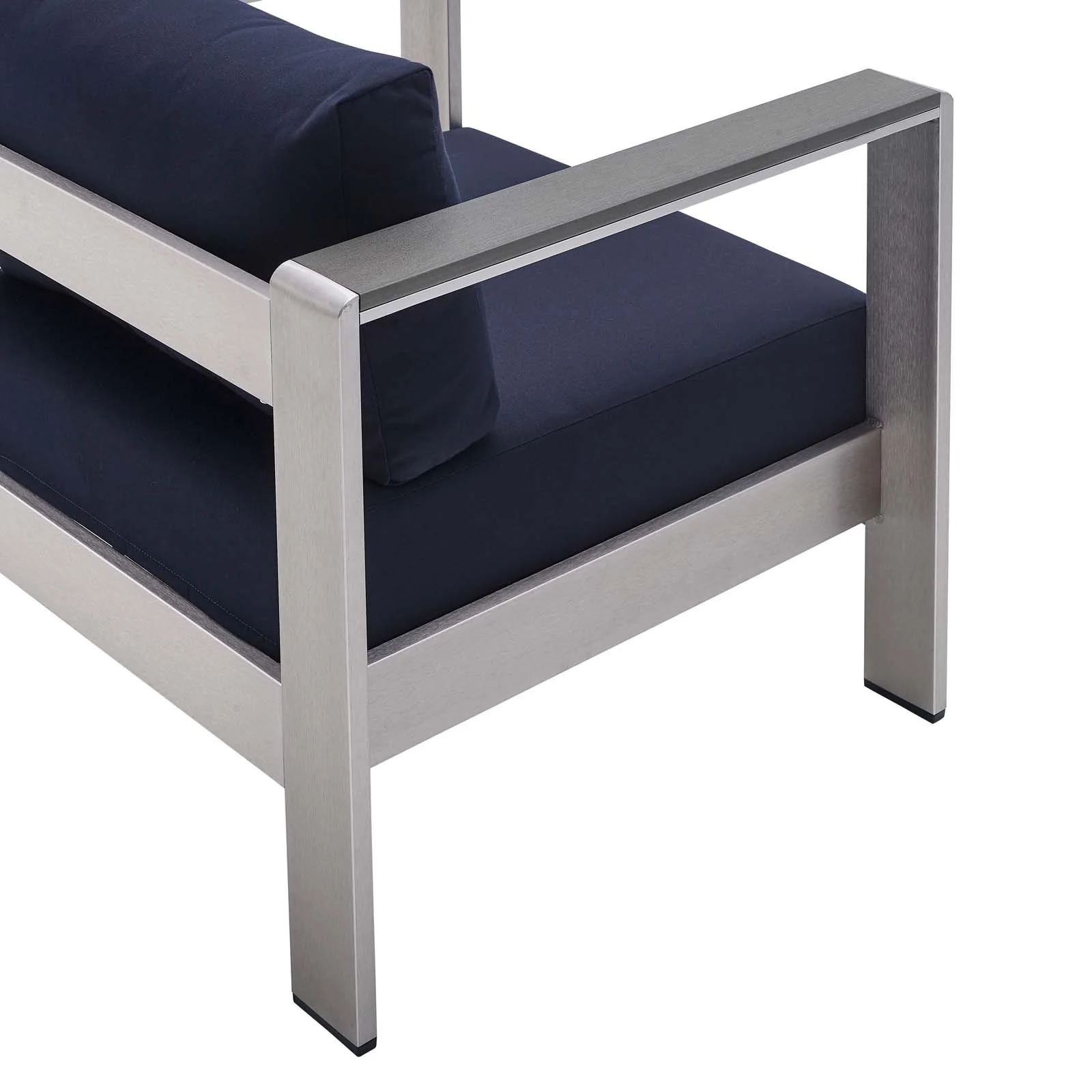 Shore Sunbrella® Fabric Outdoor Patio Aluminum 4 Piece Set By Modway - EEI-4316 - Image 28
