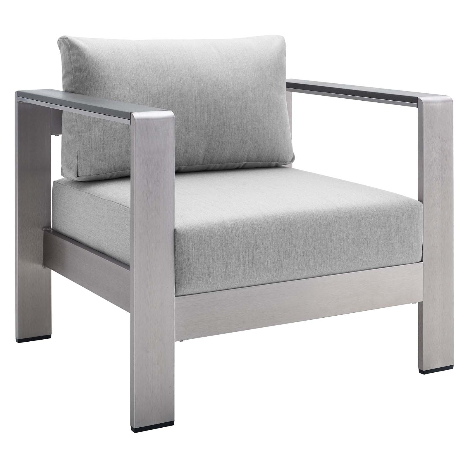Shore Sunbrella® Fabric Outdoor Patio Aluminum 4 Piece Set By Modway - EEI-4316 - Image 8