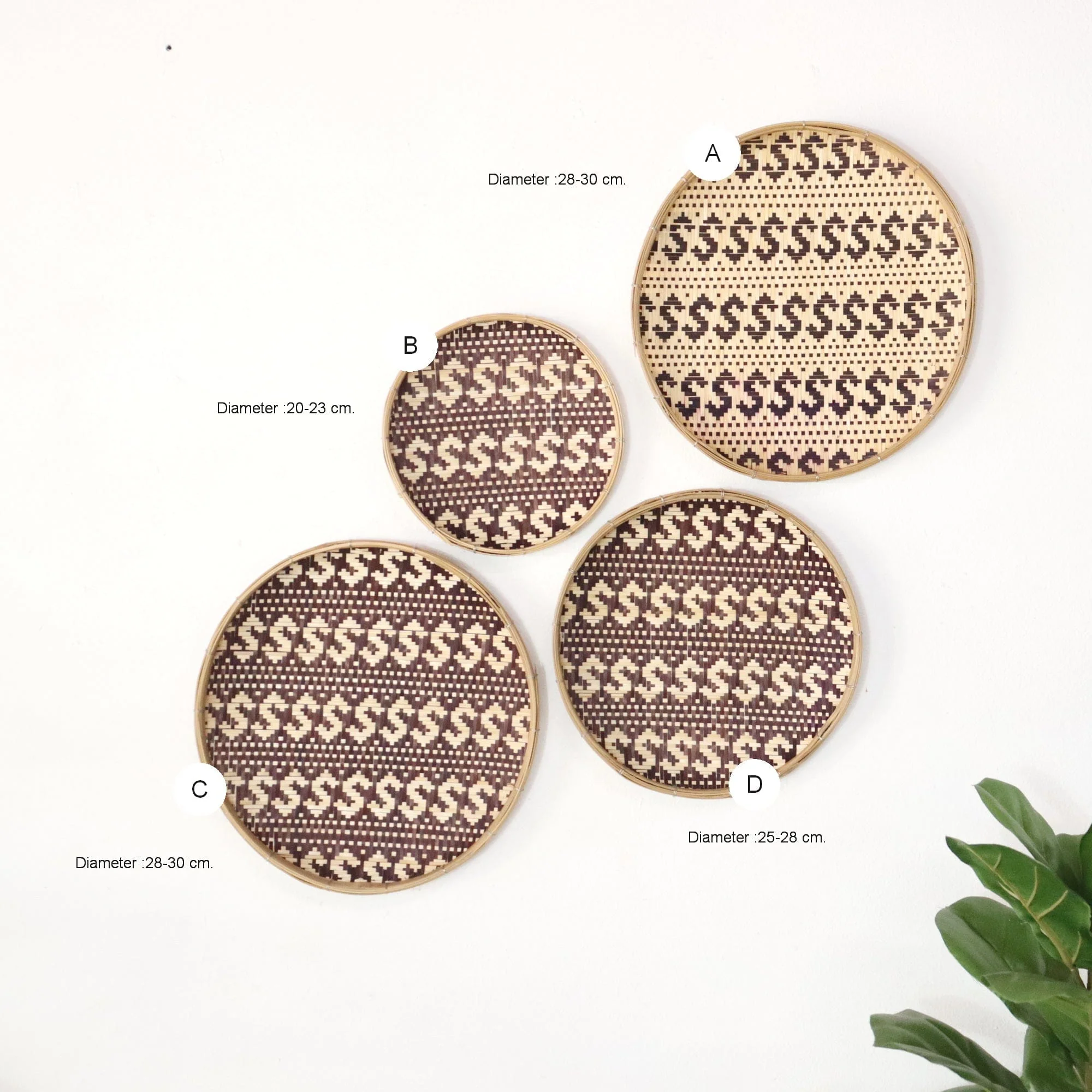 Si Ree - Wall Hanging Art DeCor Set Of 4 By Thaihome - Image 2