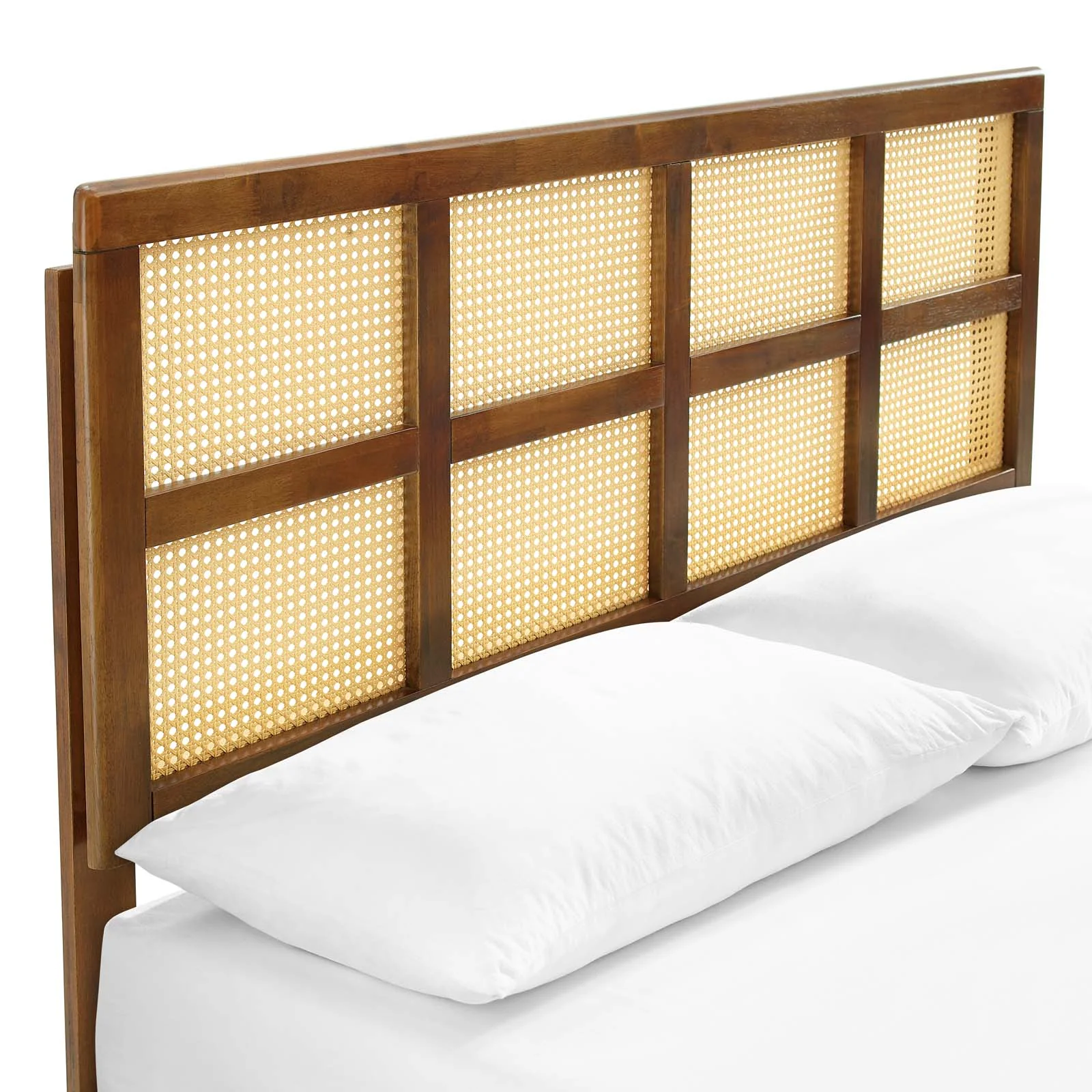 Sidney Cane and Wood Full Platform Bed With Angular Legs By Modway - MOD-6371 - Image 6