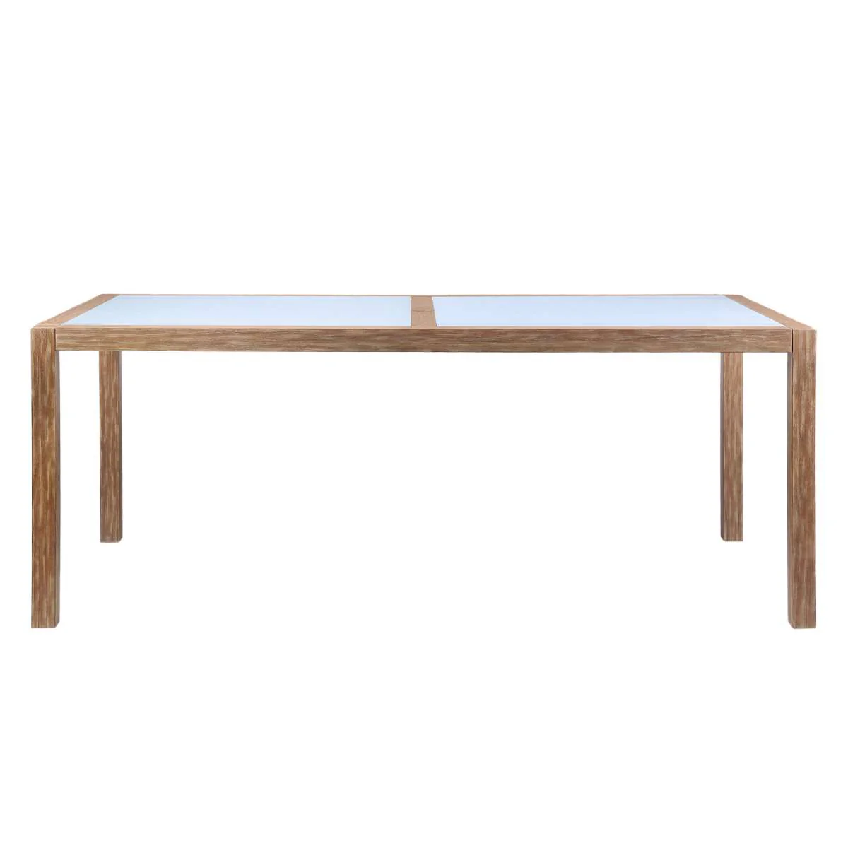 Sienna and Madsen 5 Piece Outdoor Eucalyptus Dining Set with Grey Teak Finish By Armen Living - Image 6