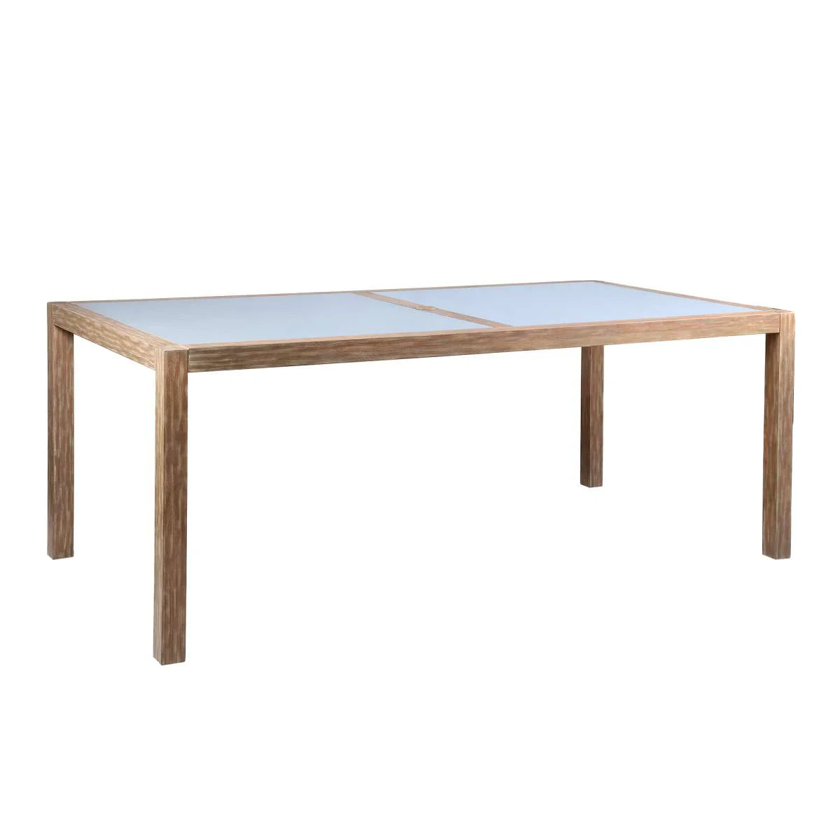 Sienna and Madsen 5 Piece Outdoor Eucalyptus Dining Set with Grey Teak Finish By Armen Living - Image 7