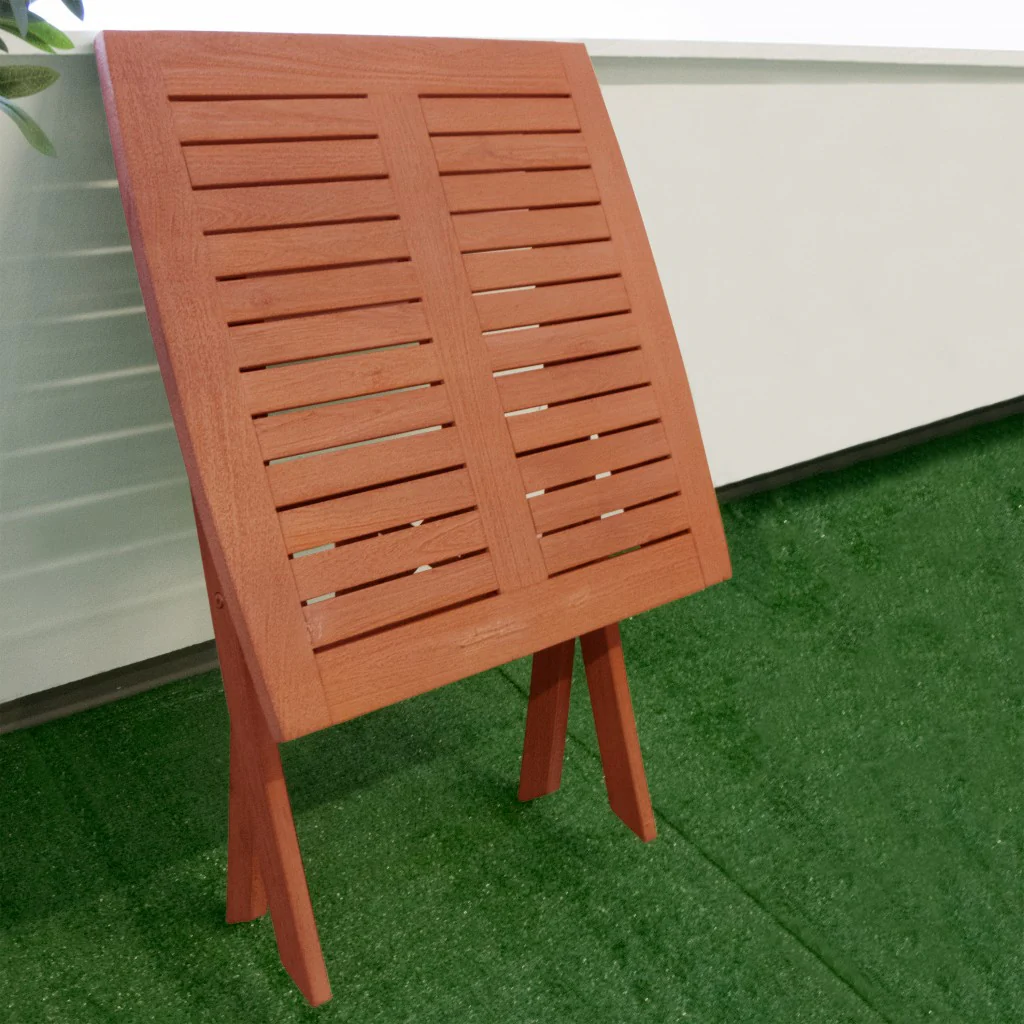 Sienna Brown Folding Serving Table By Homeroots - Image 5