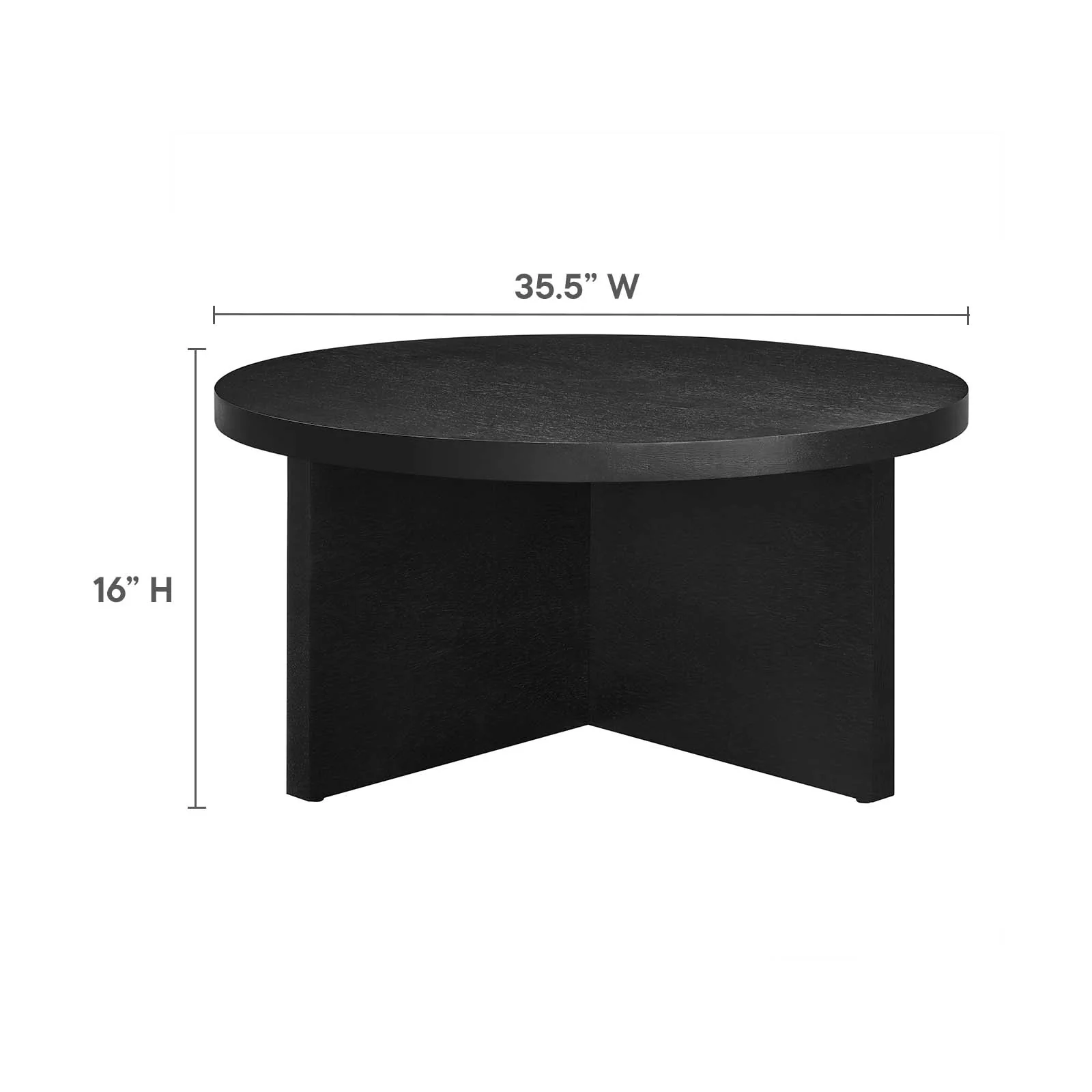 Silas Round Wood Coffee Table By Modway - EEI-6580 - Image 7