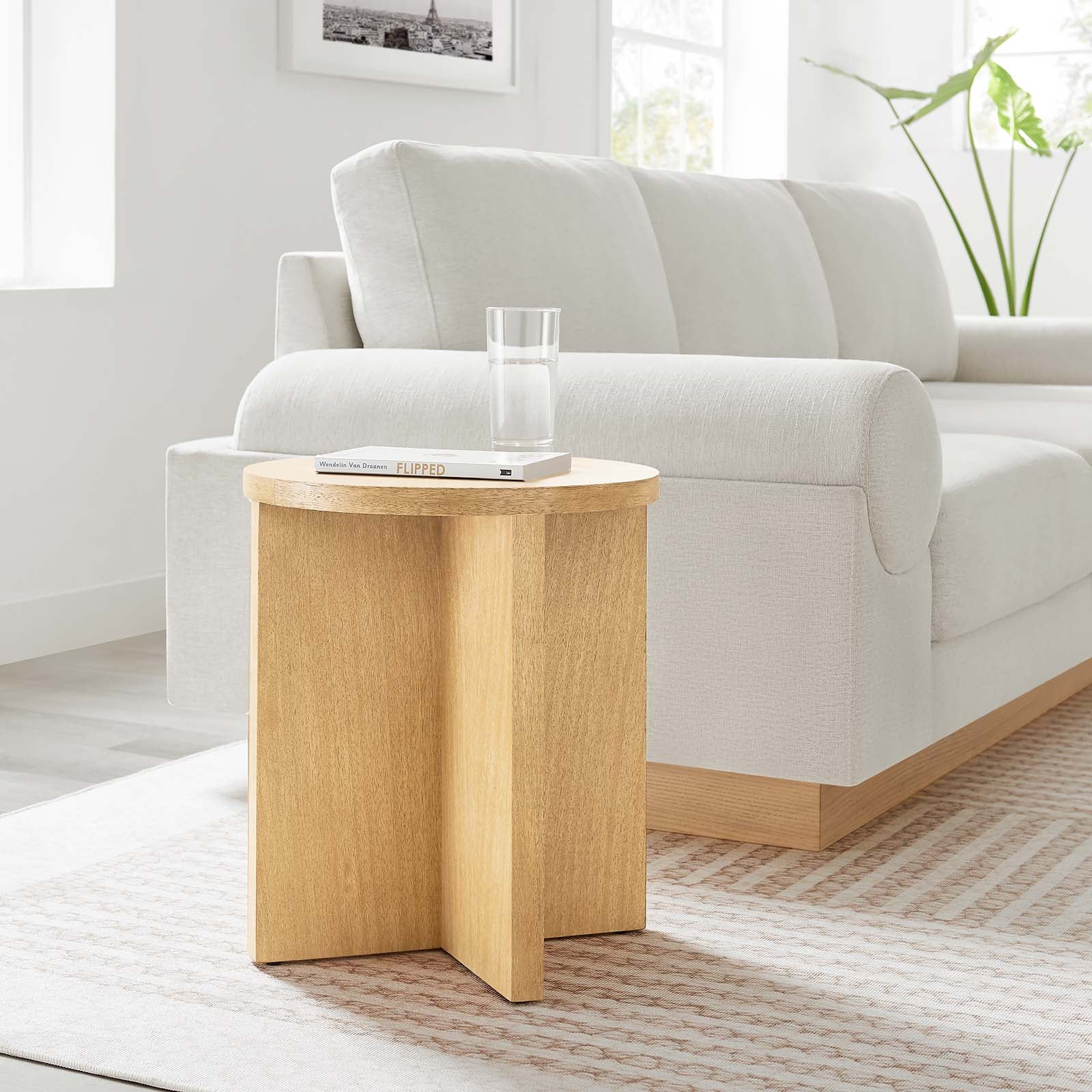 Silas Round Wood Side Table By Modway - EEI-6579 - Image 16