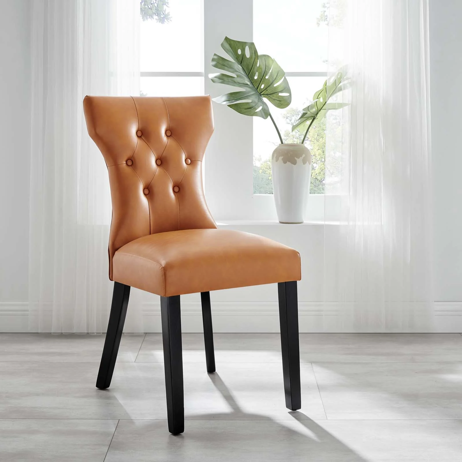 Silhouette Dining Vinyl Side Chair By Modway - EEI-812 - Image 9