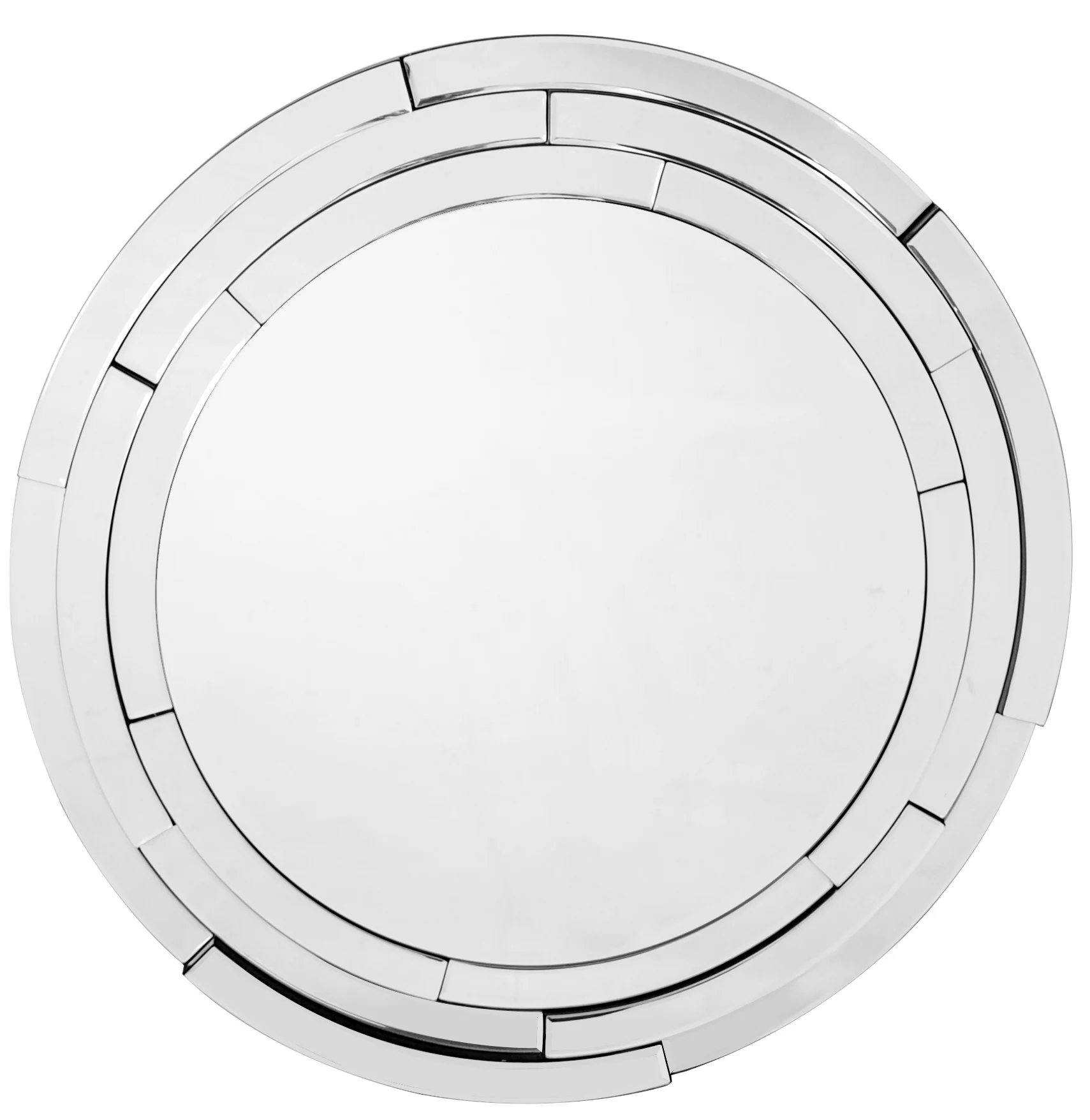 Silver 3D Framed Mirror By Homeroots - Image 2