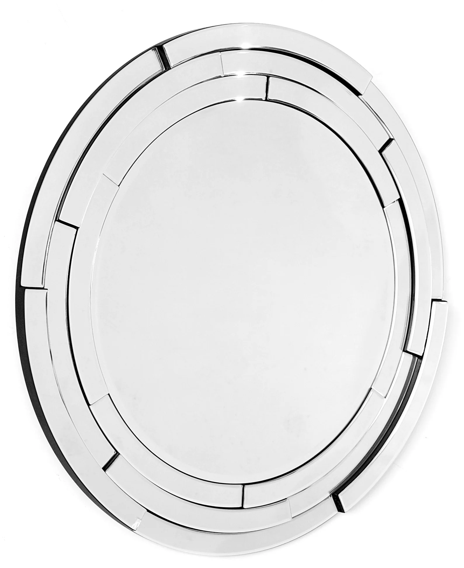 Silver 3D Framed Mirror By Homeroots - Image 4