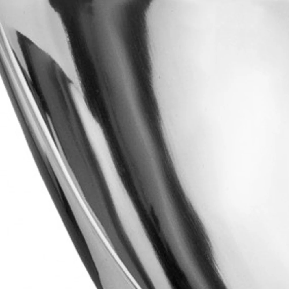 Silver Aluminum Abstract Tray Dish Centerpiece Bowl By Homeroots - Image 5