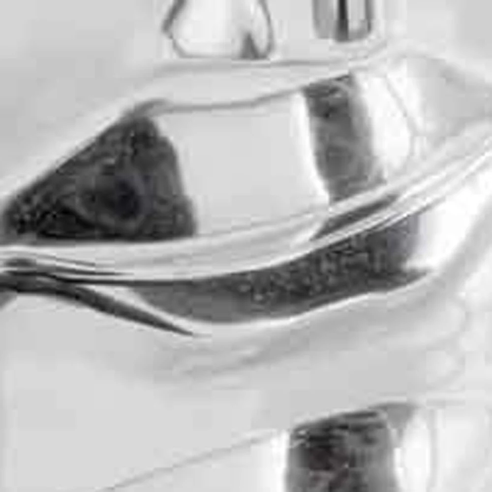 Silver Aluminum Face Stool By Homeroots - Image 5