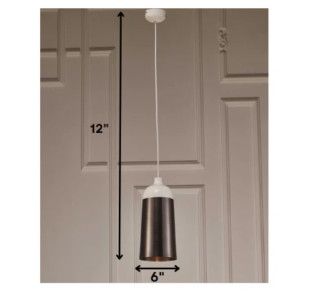 Silver Aluminum Pendant Lamp By Homeroots - 372105 - Image 2