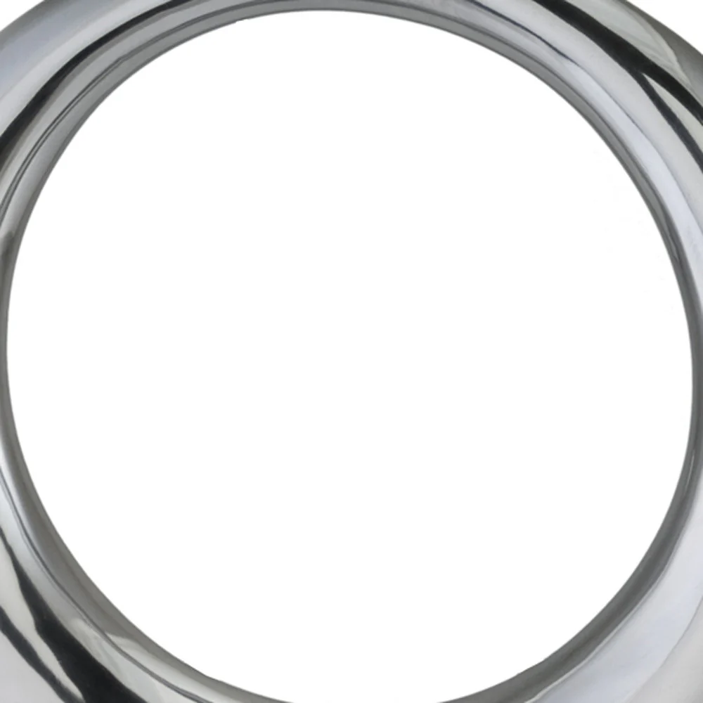 Silver Aluminum Ring Large Hoop Vase By Homeroots - Image 4