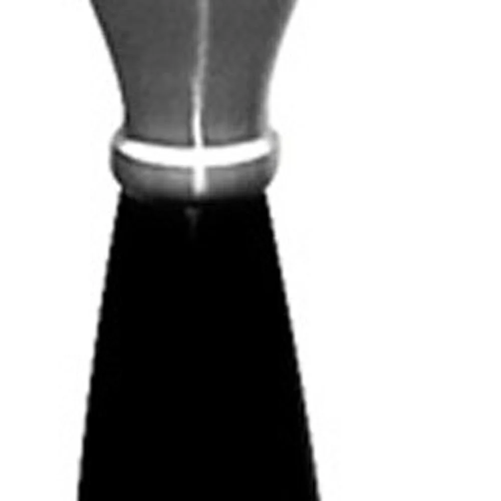 Silver and Black Metal Table Lamp By Homeroots - Image 4