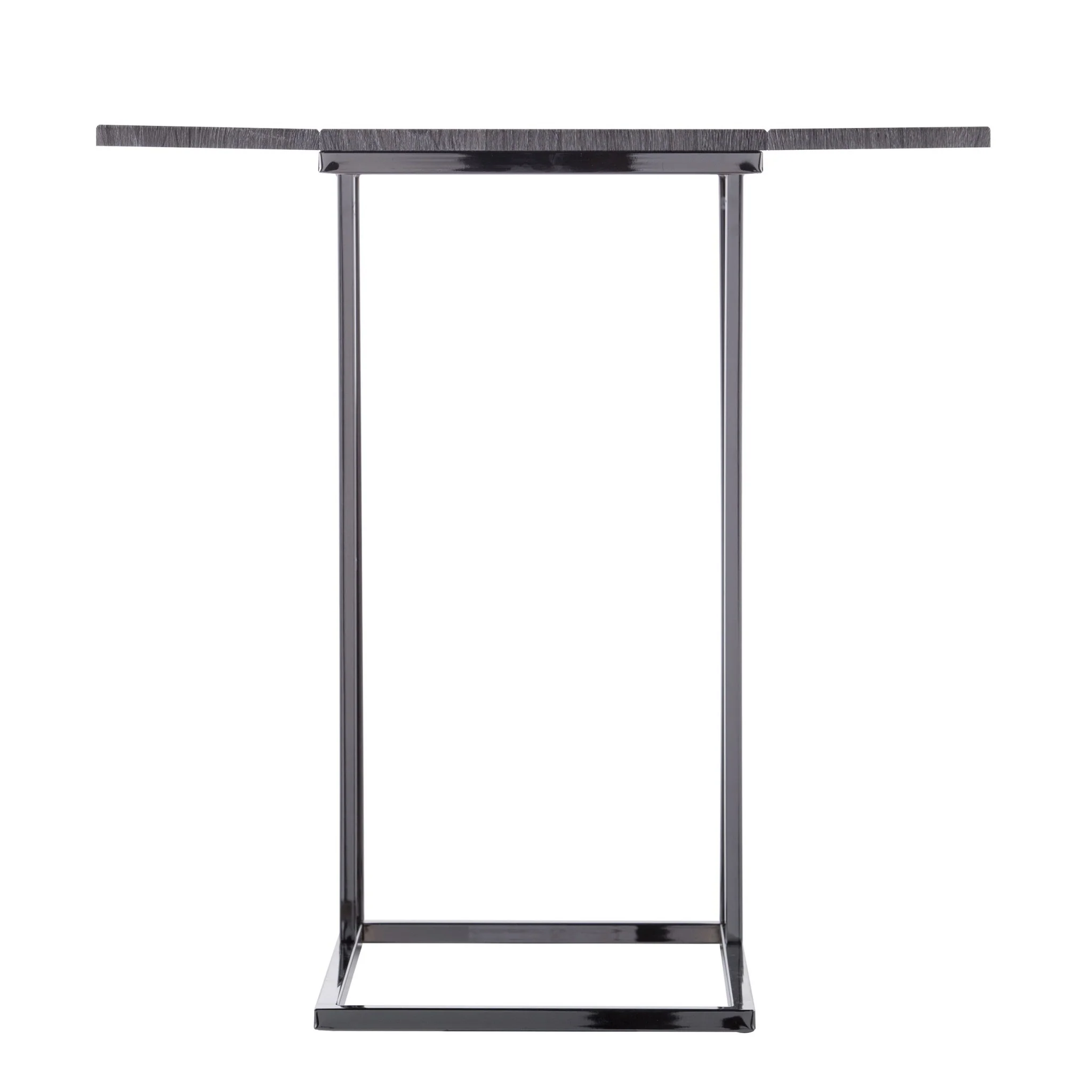 Silver And Gray Expandable Rectangular End Table By Homeroots - Image 7