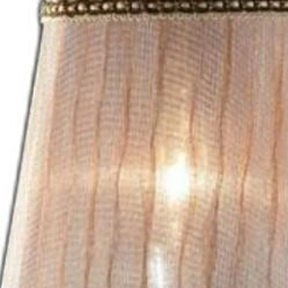 Silver and Pink Faux Crystal Dual Light Hanging Wall Sconce By Homeroots - Image 5