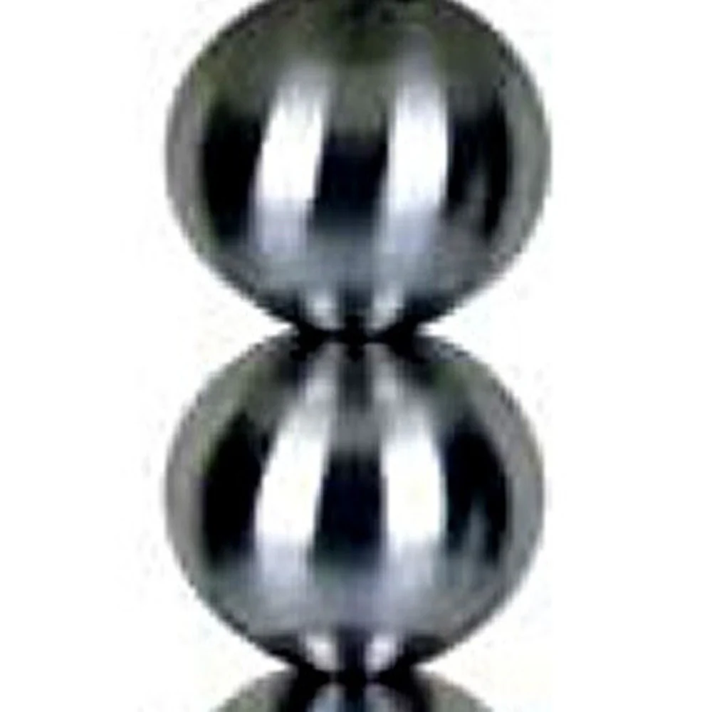 Silver Bauble Table Lamp with White Shade By Homeroots - Image 4