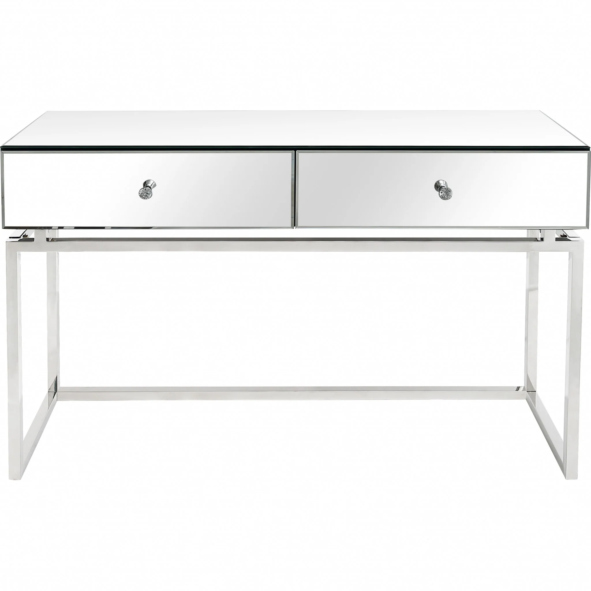 Silver Chic Mirror and Console Table By Homeroots - Image 7