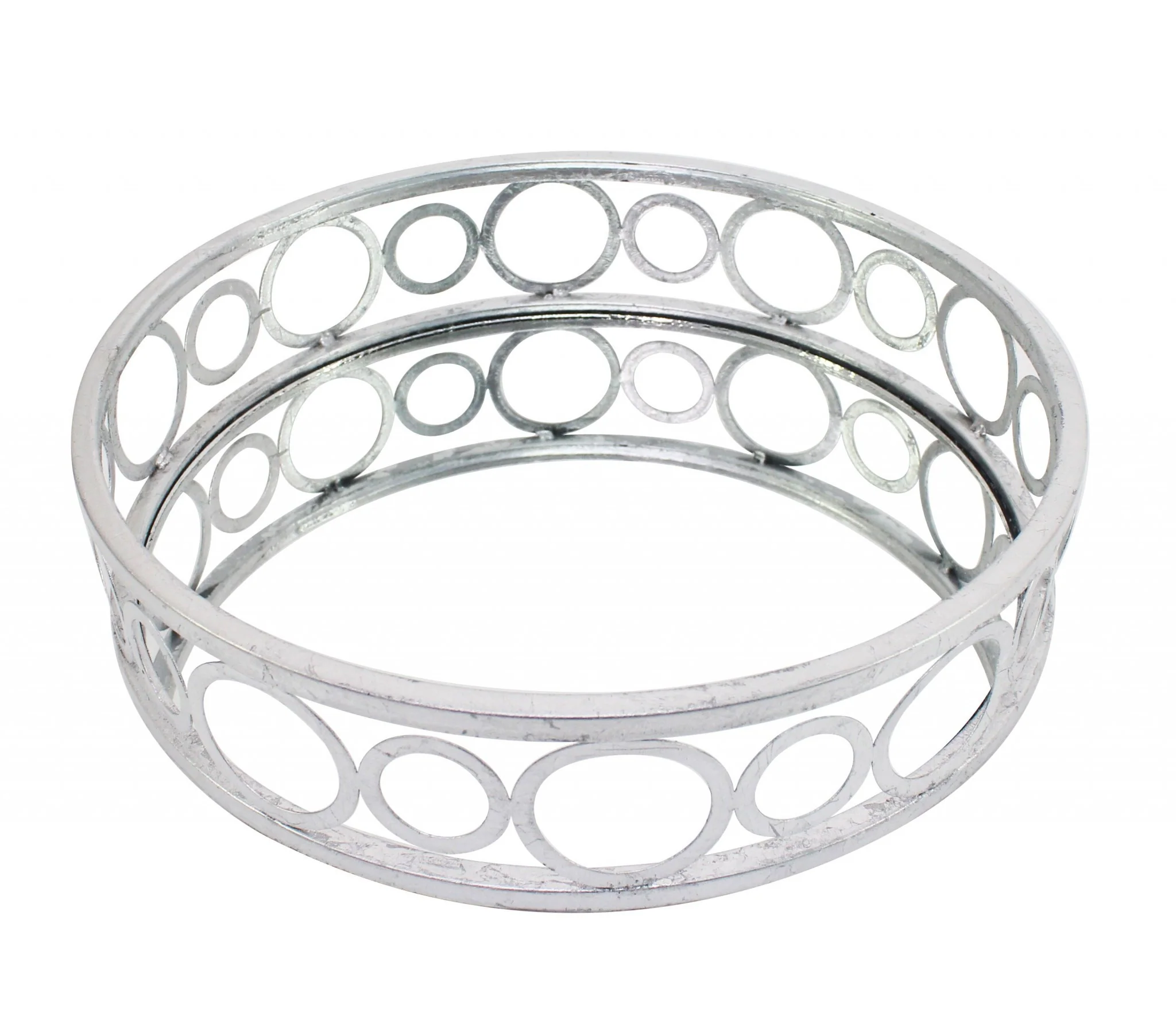 Silver Classic Mirror Tray By Homeroots - Image 3