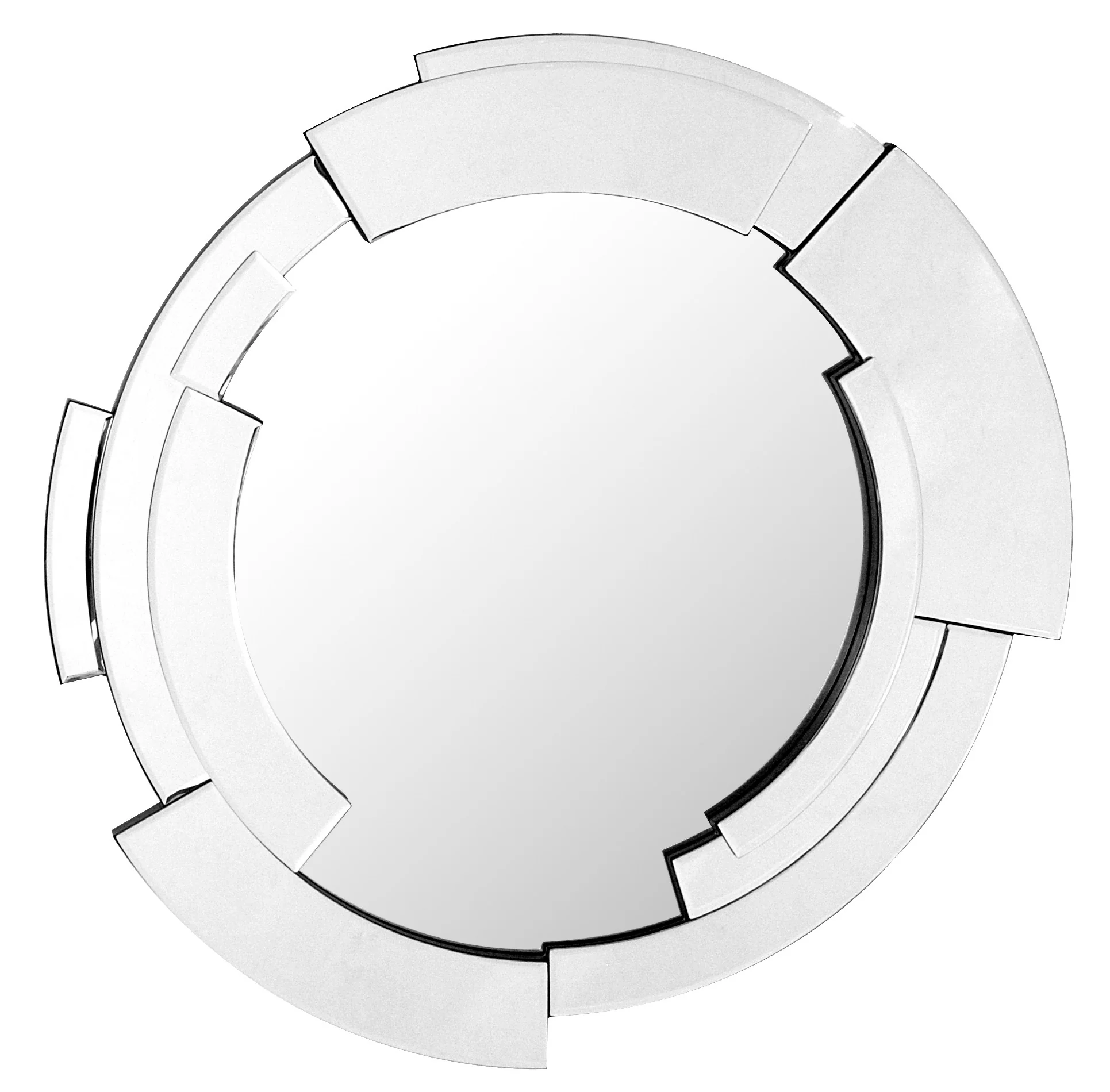 Silver Expanse Wall Mirror By Homeroots - Image 2