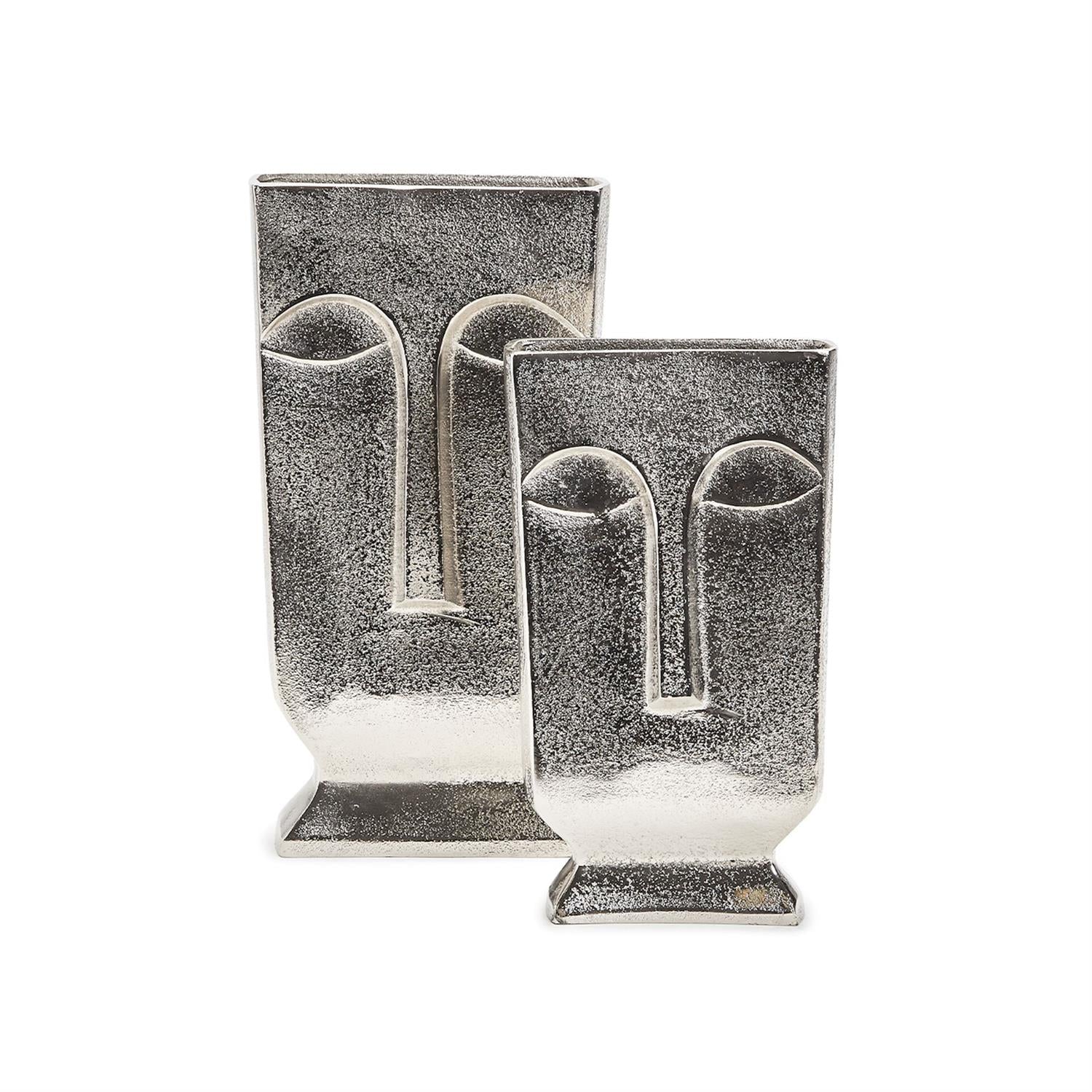 Silver Face Vase Set Of 4 By Tozai Home - Image 2