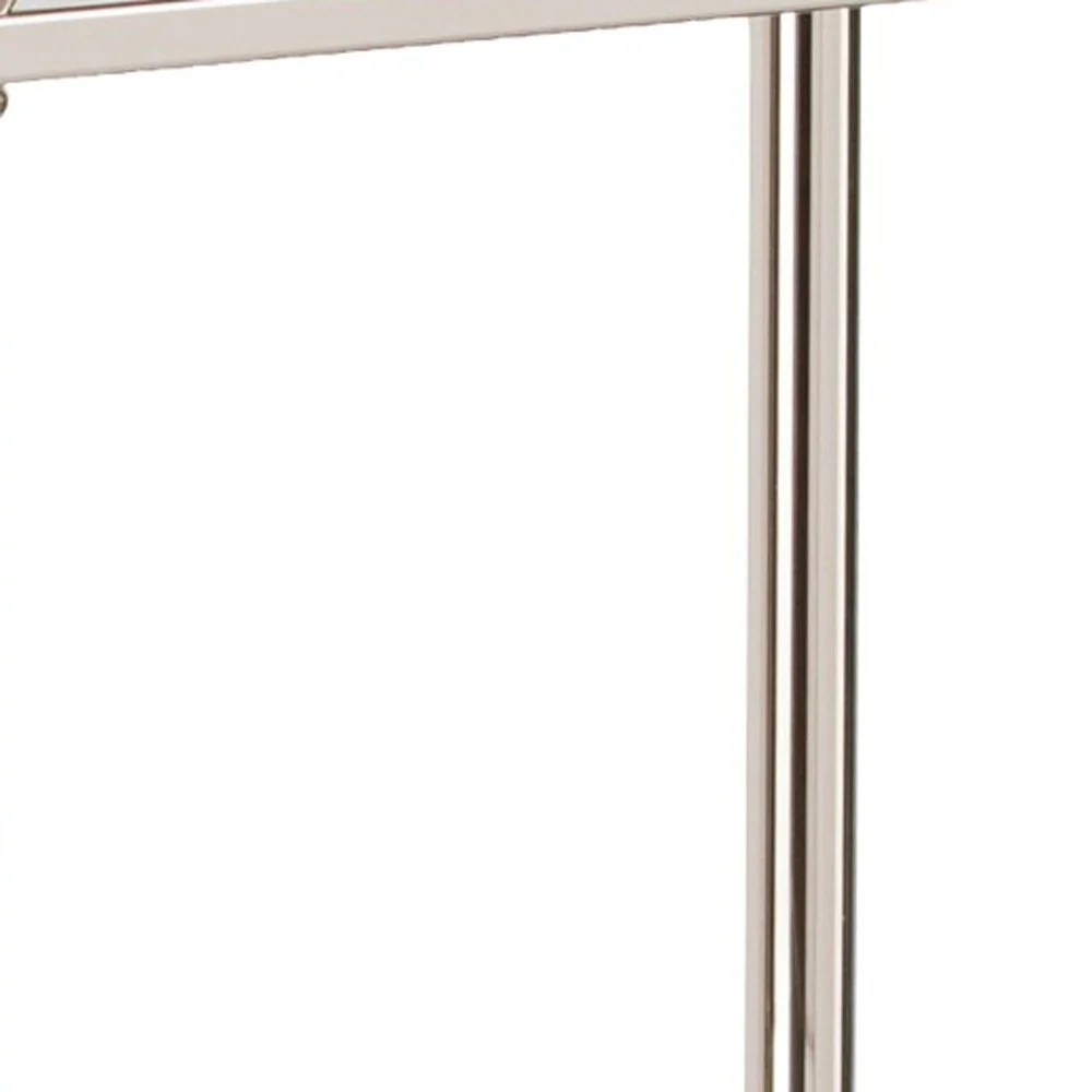 Silver Glass And Iron Square Mirrored End Table By Homeroots - Image 5