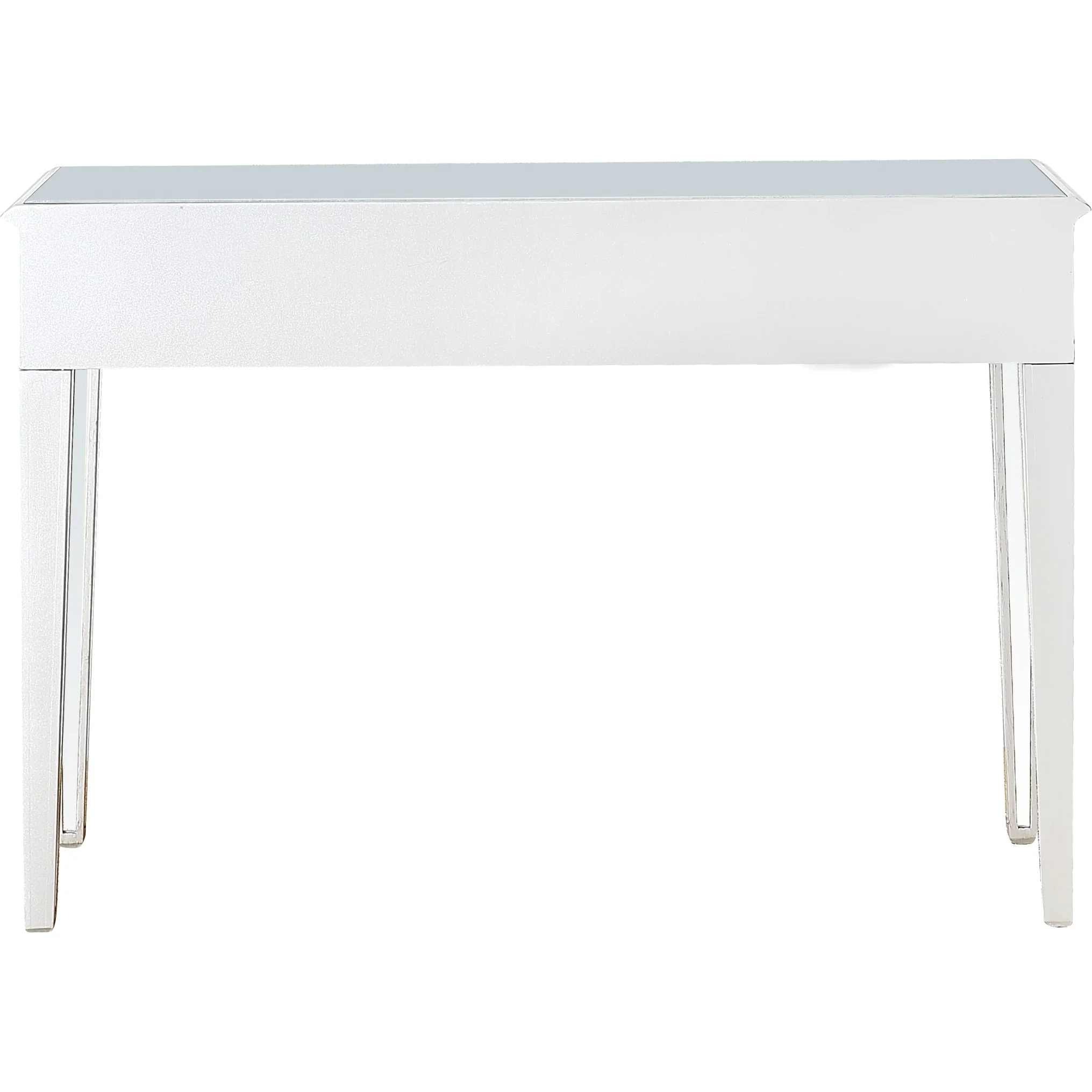 Silver Glass Mirror Console Table By Homeroots - Image 5