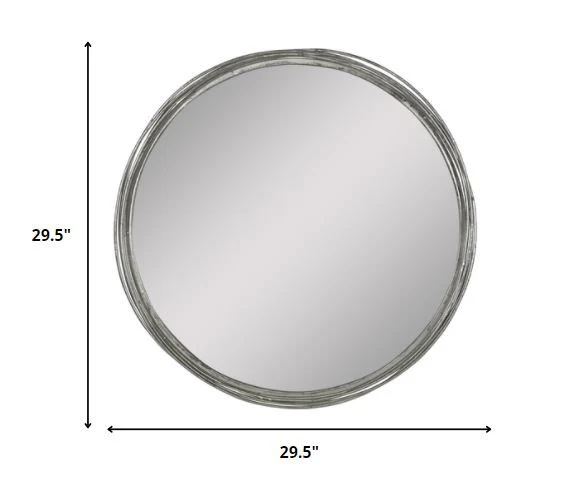 Silver Intertwined Wall Mirror By Homeroots - Image 4