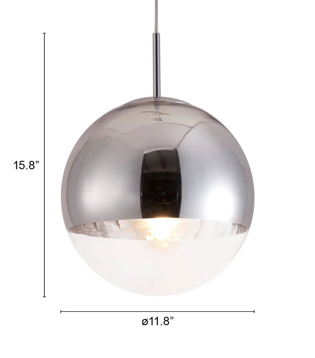 Silver Lantern Metal Dimmable Ceiling Light By Homeroots - Image 2