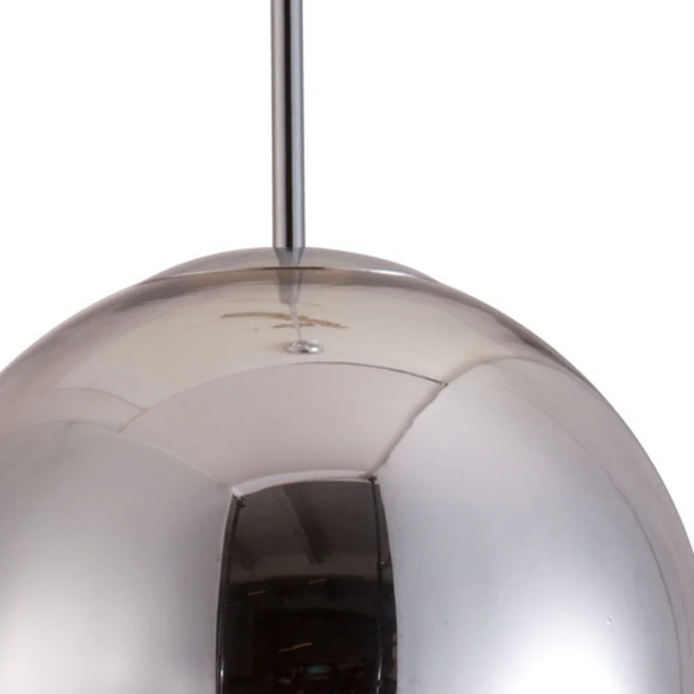 Silver Lantern Metal Dimmable Ceiling Light By Homeroots - Image 4