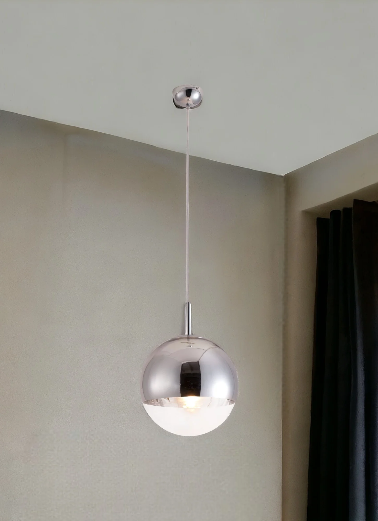 Silver Lantern Metal Dimmable Ceiling Light By Homeroots - Image 6