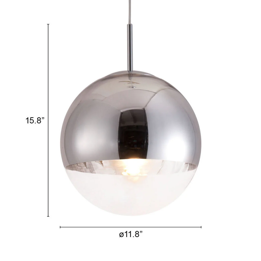 Silver Lantern Metal Dimmable Ceiling Light By Homeroots - Image 7