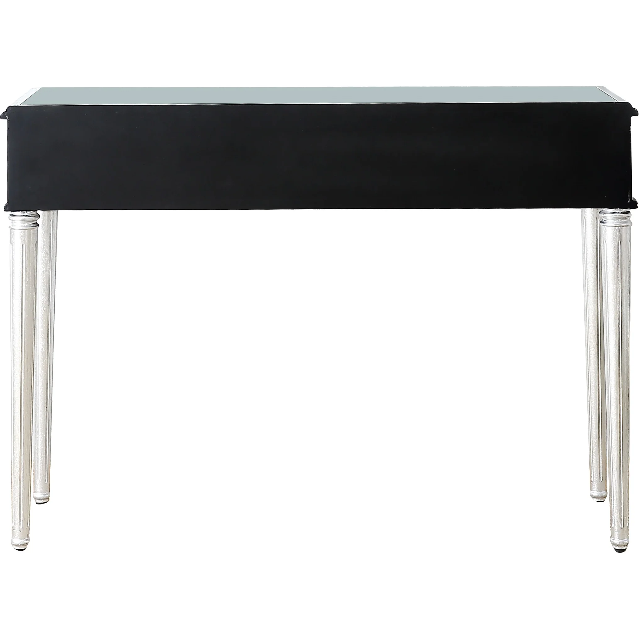 Silver Leaf Antiqued Console Table By Homeroots - Image 5