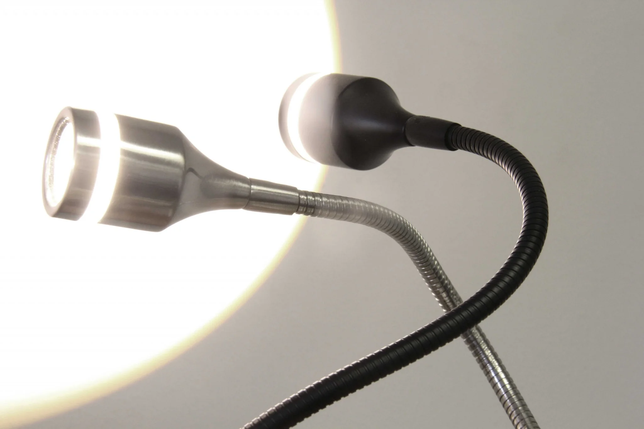 Silver LED Arched Floor Lamp With Silver By Homeroots - Image 3