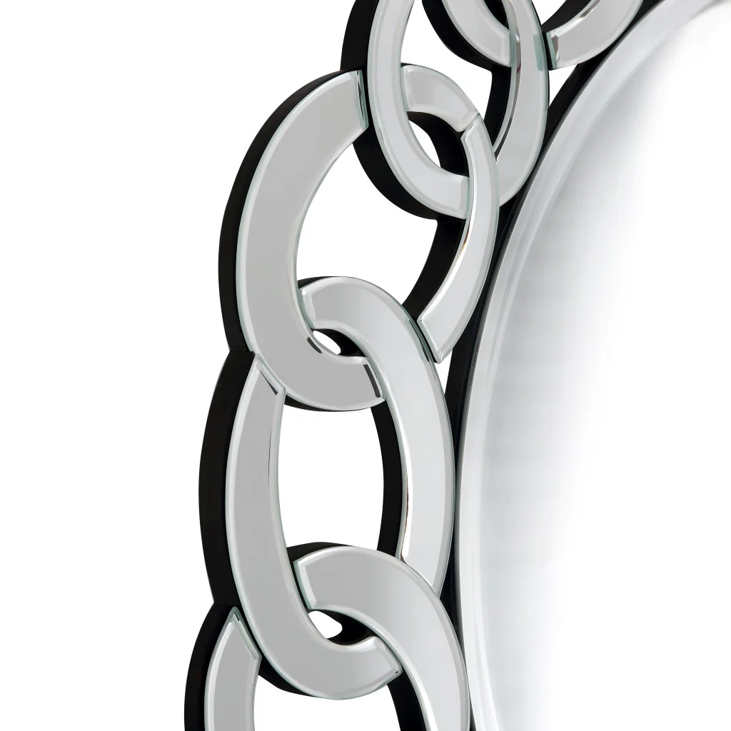 Silver Linked Mirror By Homeroots - Image 7