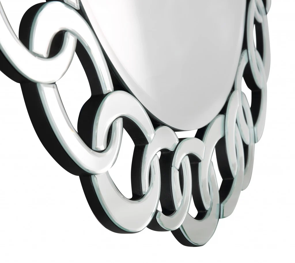 Silver Linked Mirror By Homeroots - Image 8