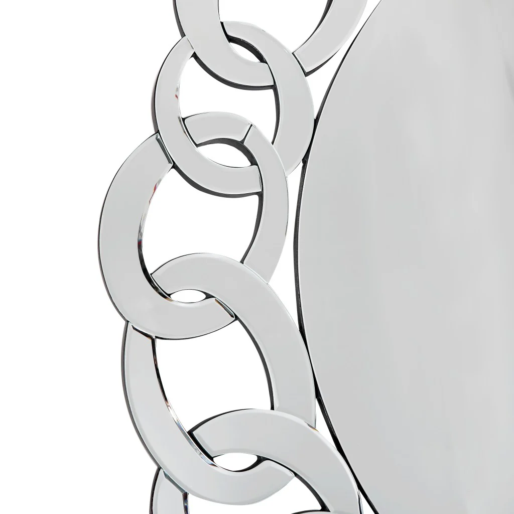 Silver Linked Mirror By Homeroots - Image 9