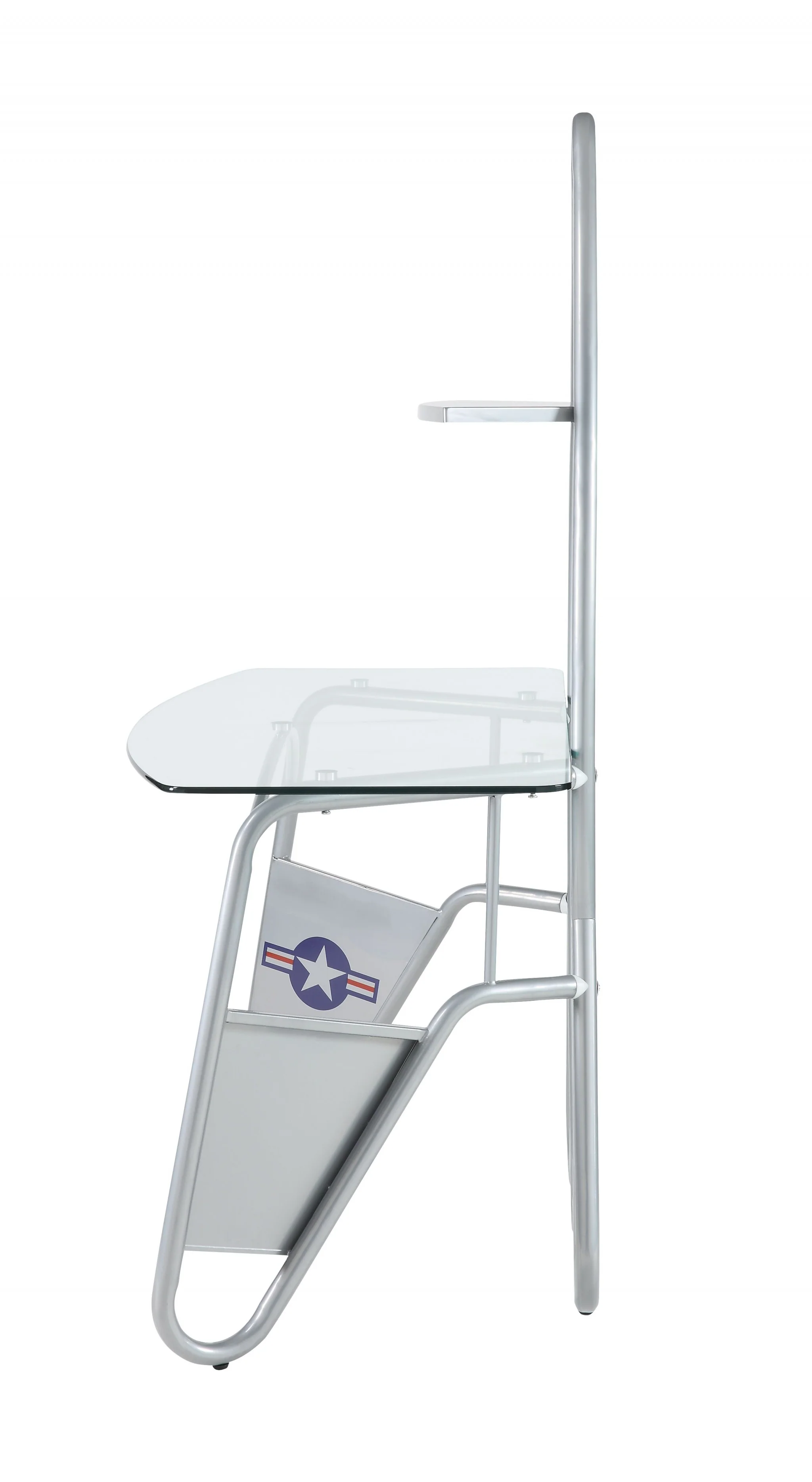 Silver Metal Desk By Homeroots - Image 5