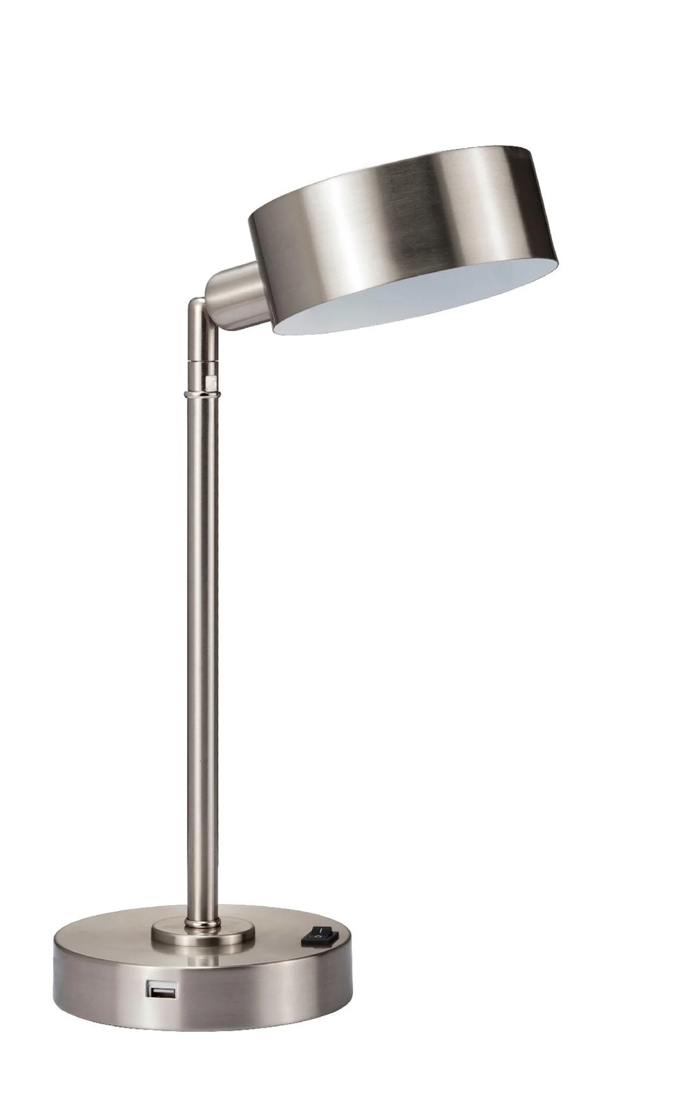 Silver Metal LED Table Lamp By Homeroots - Image 2