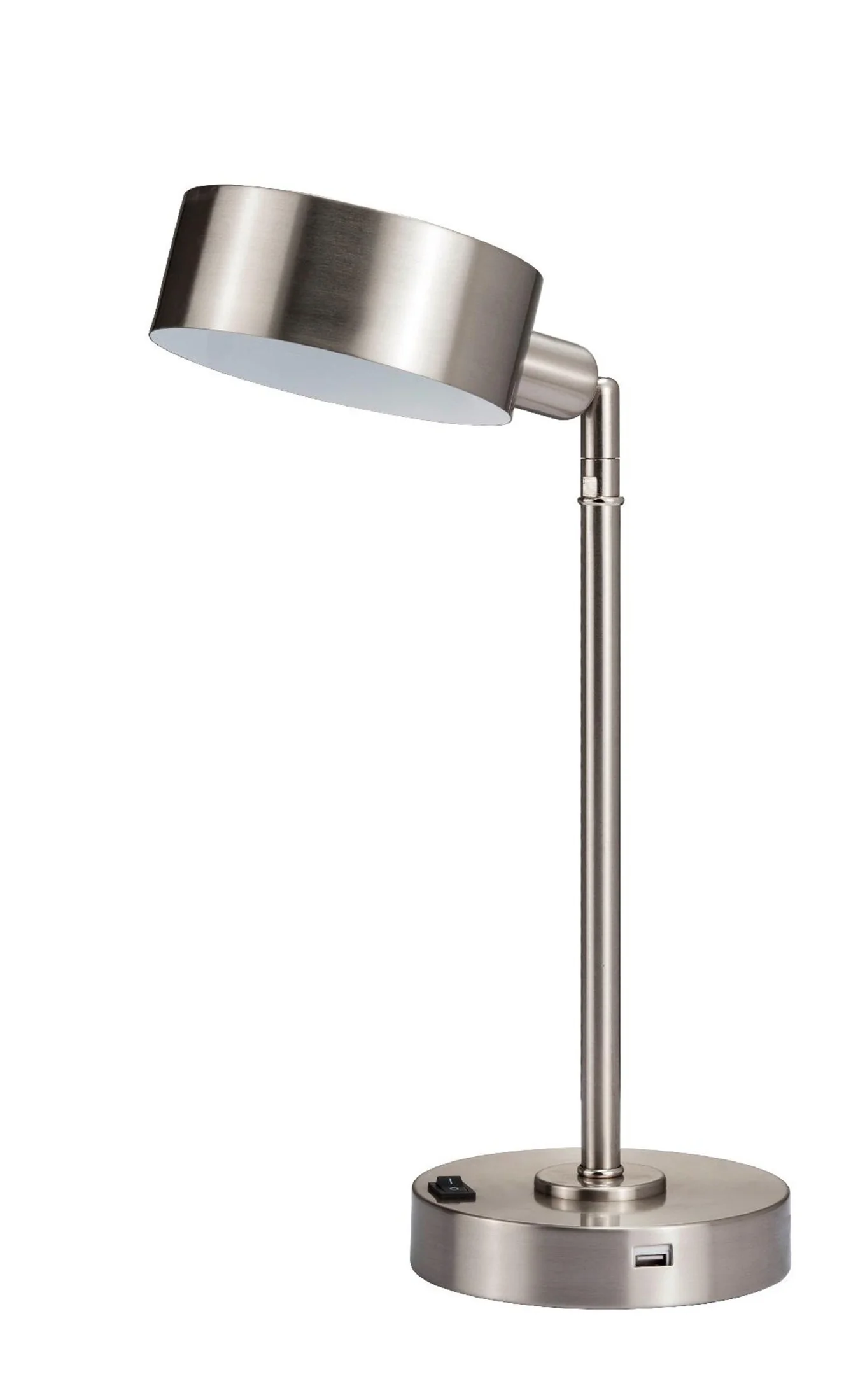 Silver Metal LED Table Lamp By Homeroots - Image 4