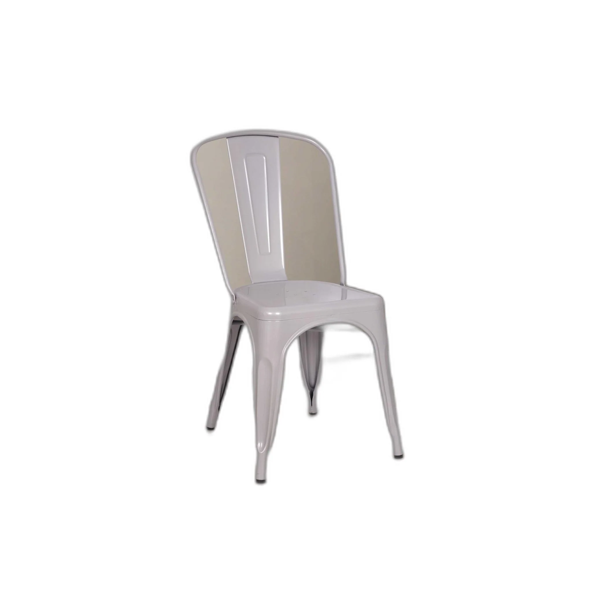 Silver Metal Side Chair Set Of 2 By Homeroots - Image 2