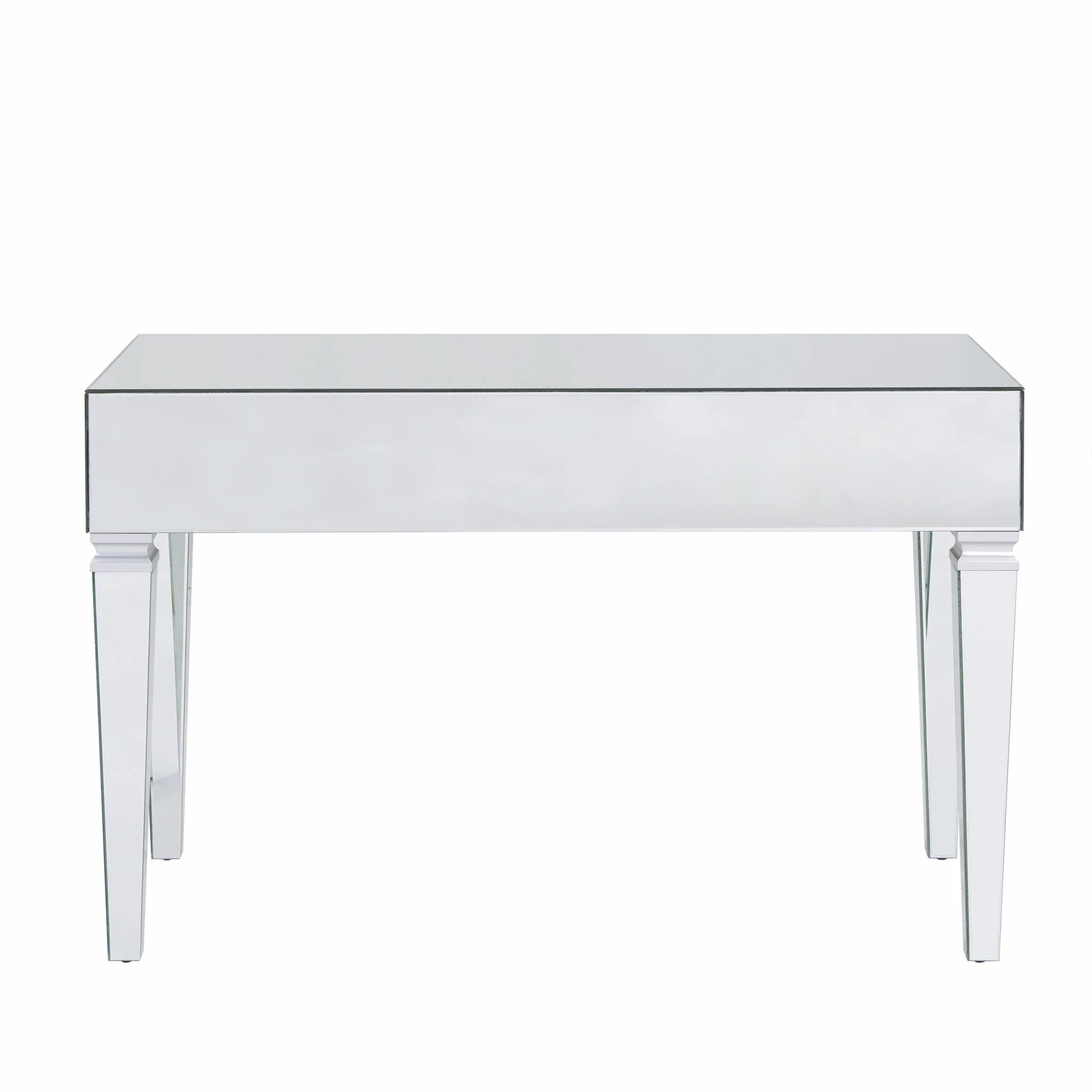 Silver Mirrored Glam Desk By Homeroots - Image 7