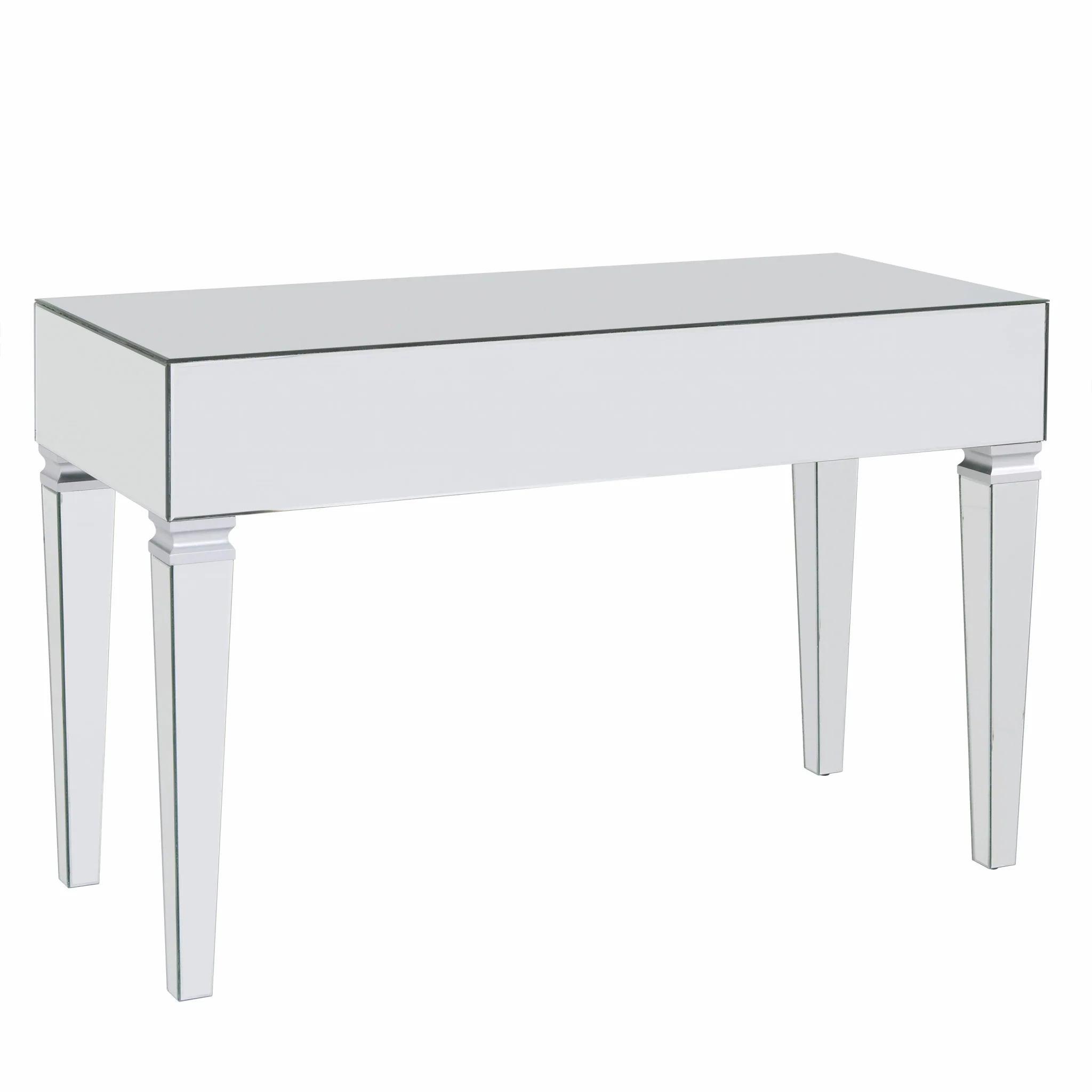 Silver Mirrored Glam Desk By Homeroots - Image 8